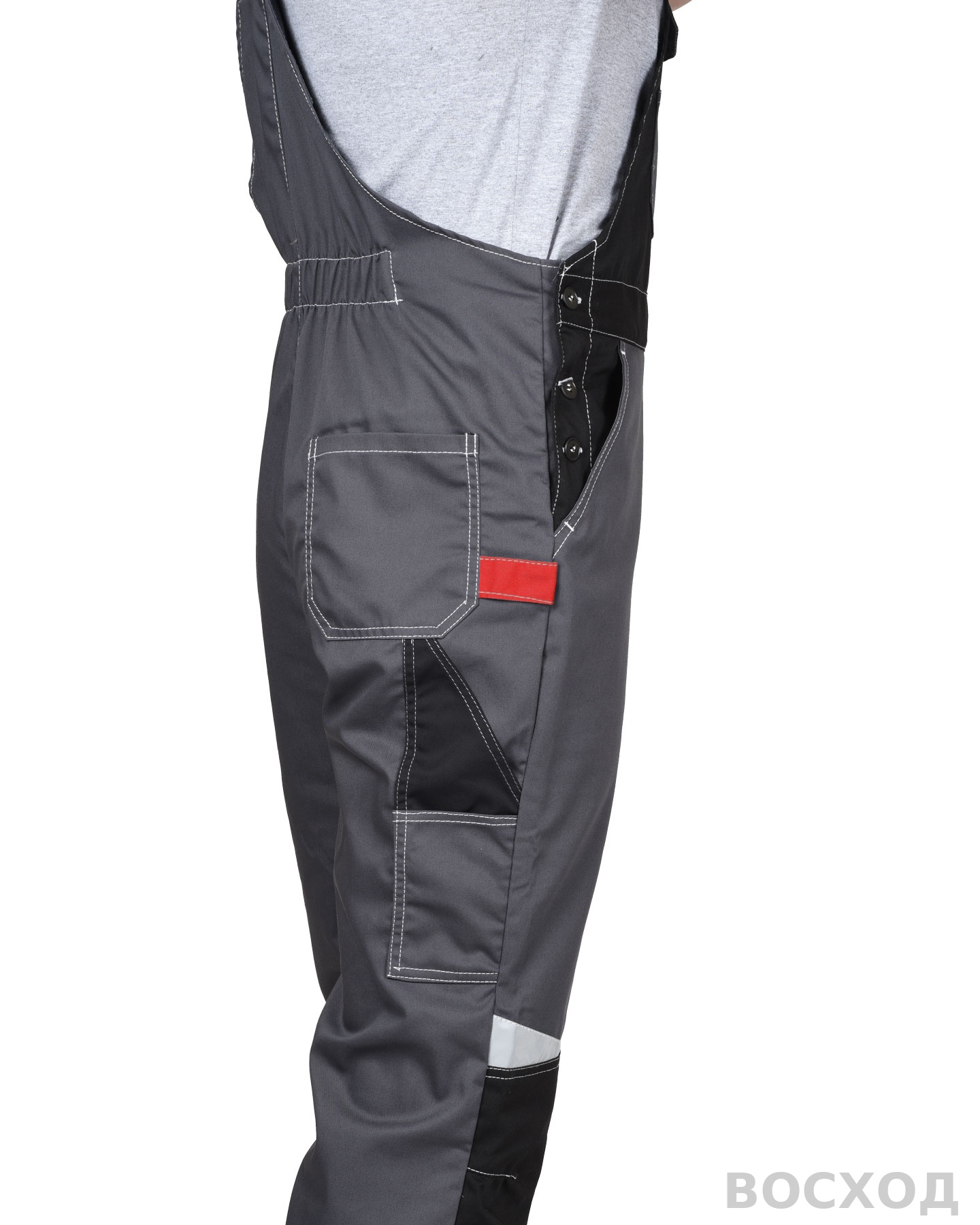 Полукомбинезон СИРИУС-ФАВОРИТ-МЕГА с красным, черным и СОП