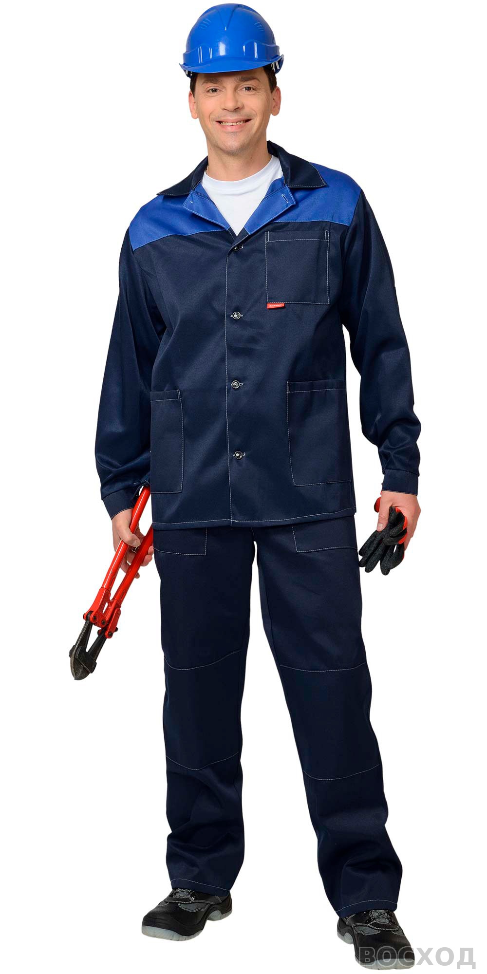 Костюм СИРИУС-АСПЕКТ/СТАНДАРТ куртка, брюки т. с васильковым