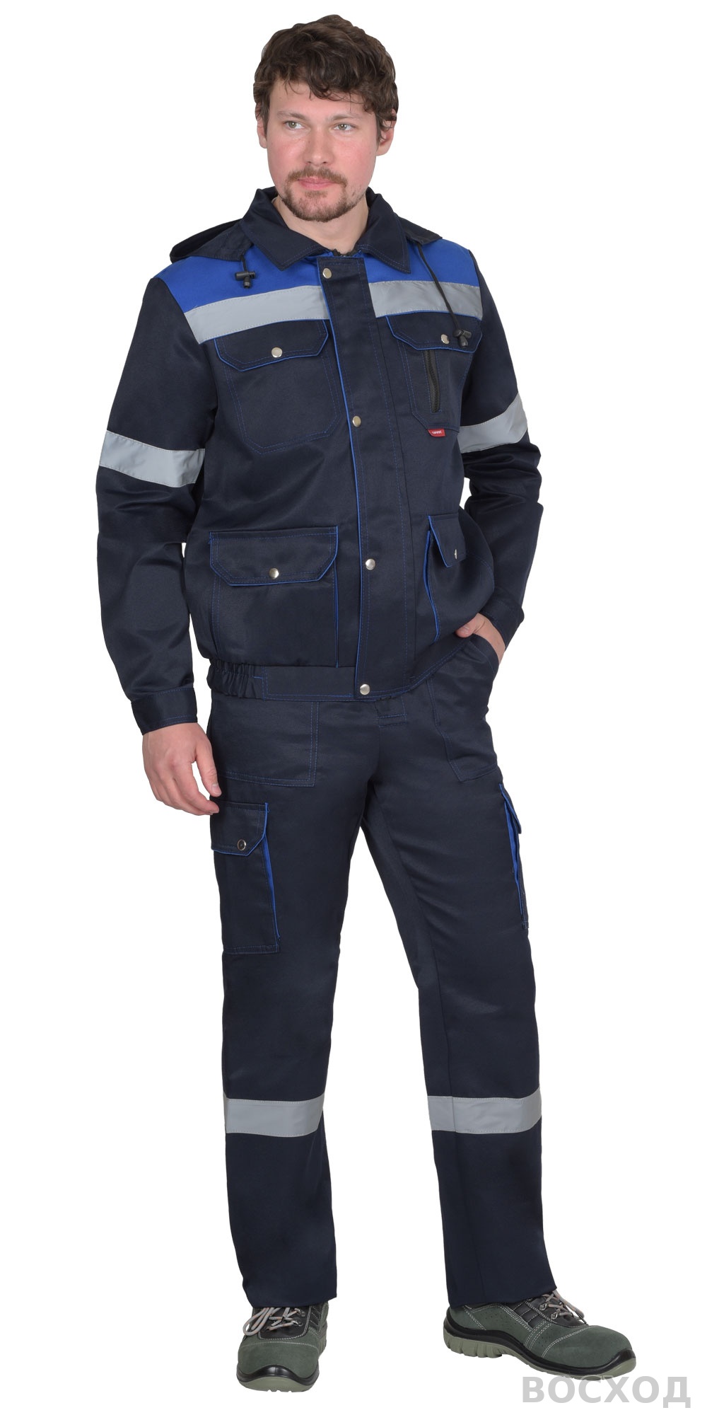 Костюм СИРИУС-ТИТАН куртка, п/к с васильковым и СОП