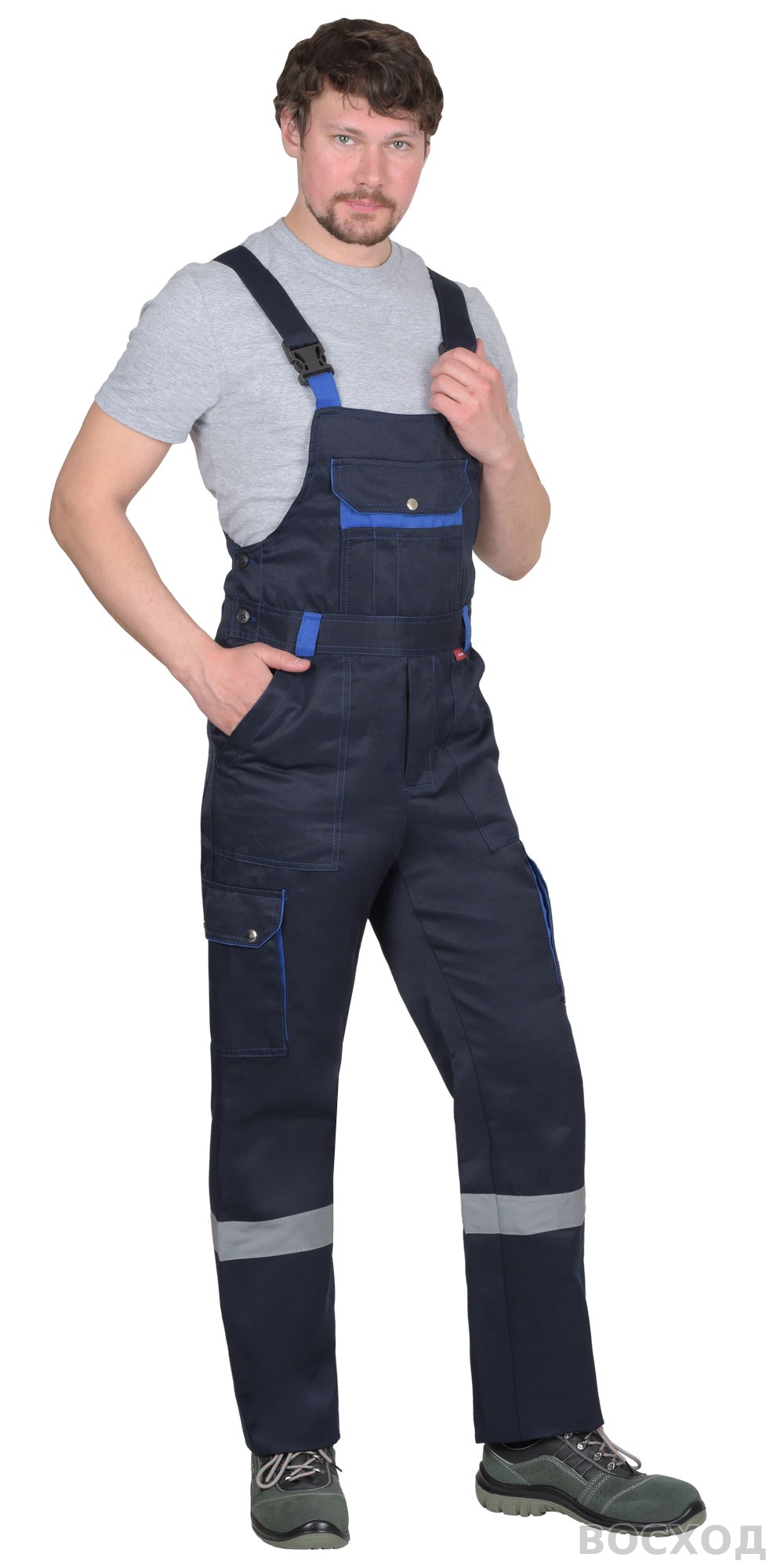 Костюм СИРИУС-ТИТАН куртка, п/к с васильковым и СОП