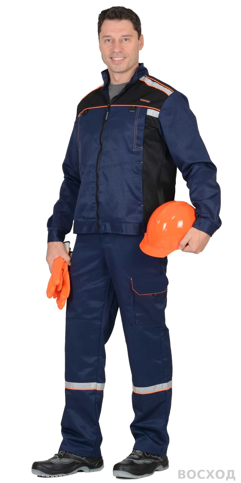 Костюм СИРИУС-ПРАКТИК-1 куртка, п/к т. с черным