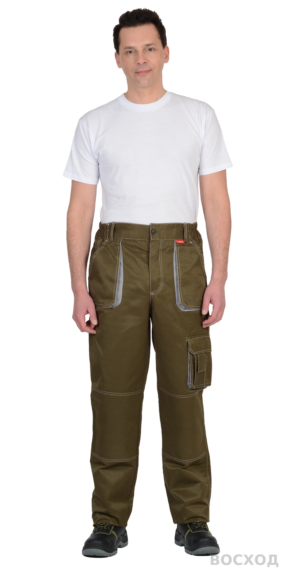 Брюки СИРИУС-CROWN со св.серым