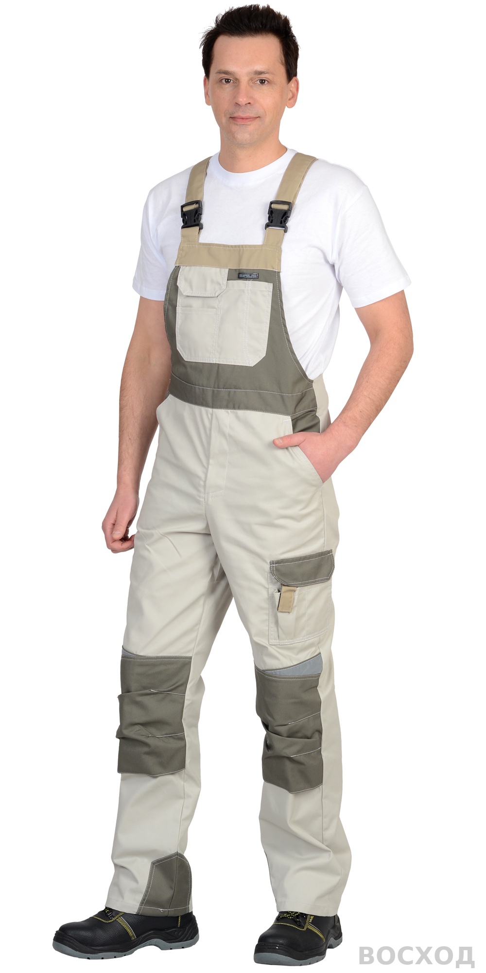 Костюм СИРИУС-КАСПИЙ куртка, п/к, с оливой, песочным и СОП