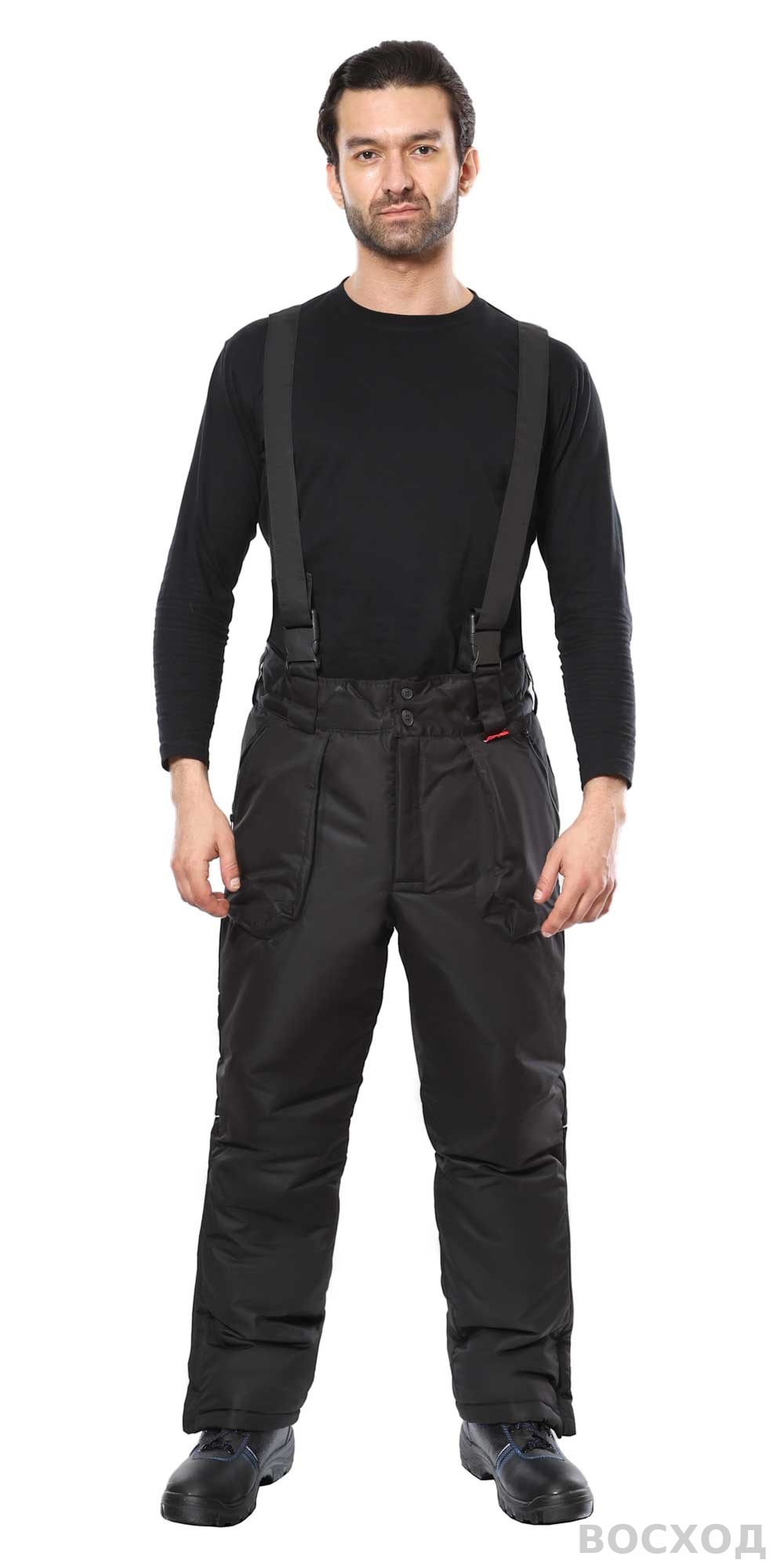 Брюки СИРИУС-АЛЕКС зимние, чёрные