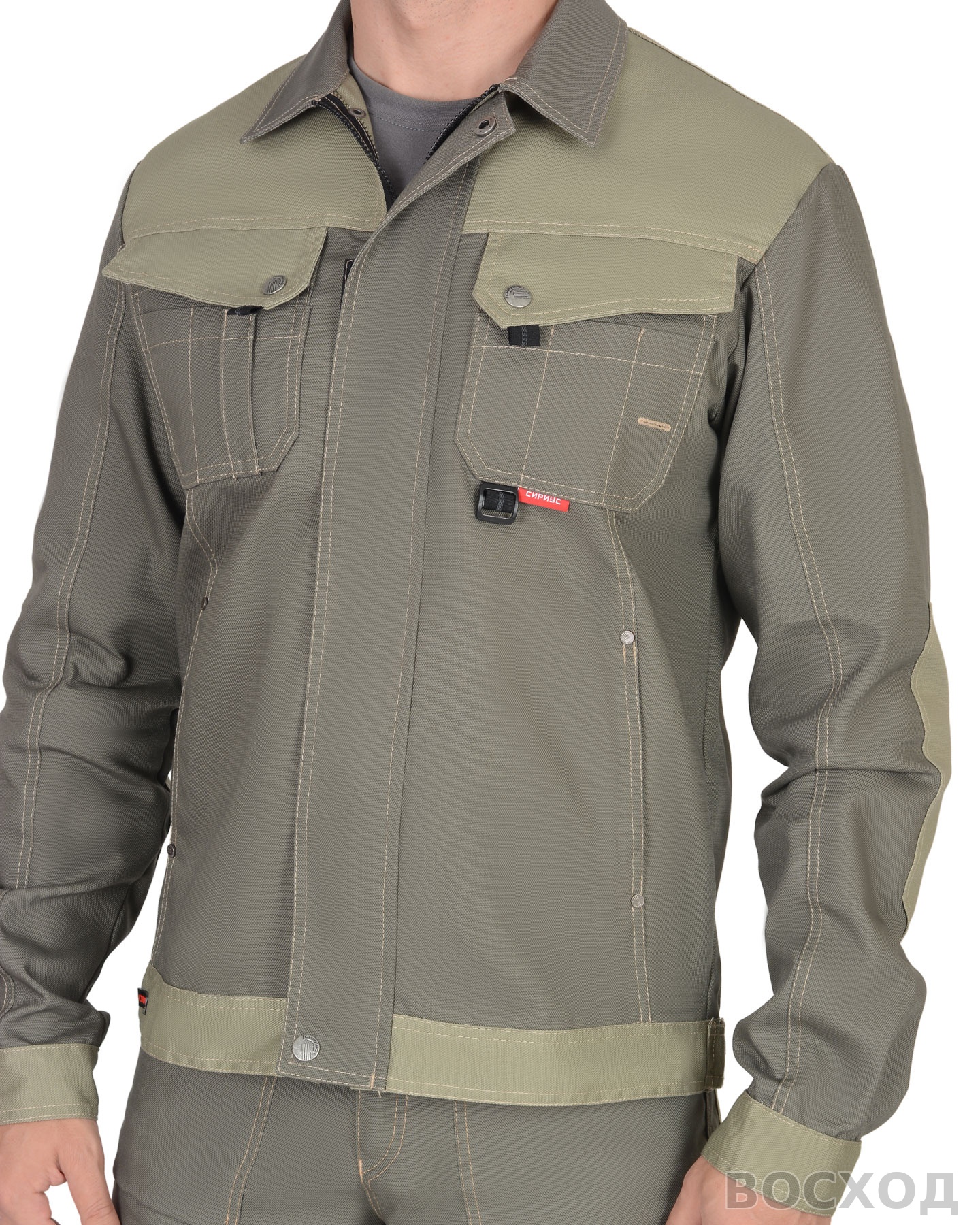 Куртка СИРИУС-ВЕСТ-ВОРК т. со св.оливковым пл. 275 г/кв.м