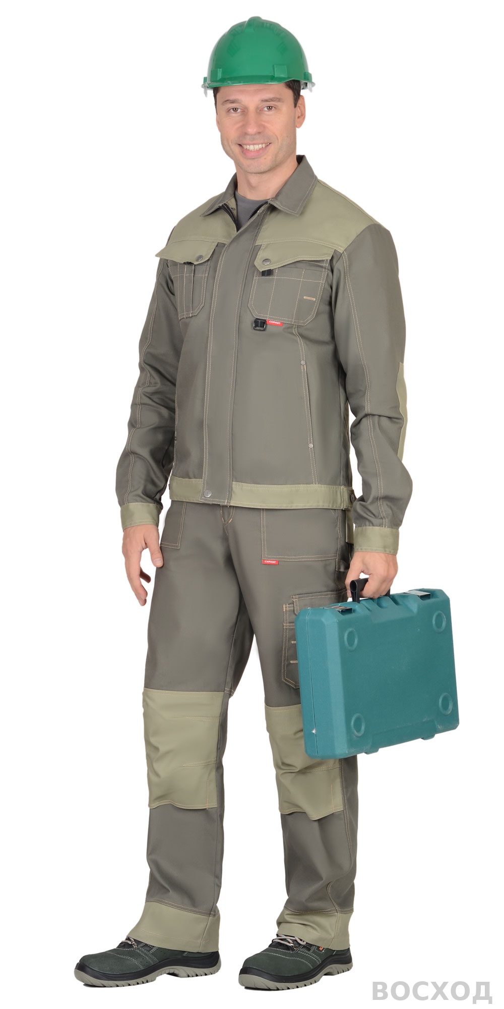 Куртка СИРИУС-ВЕСТ-ВОРК т. со св.оливковым пл. 275 г/кв.м