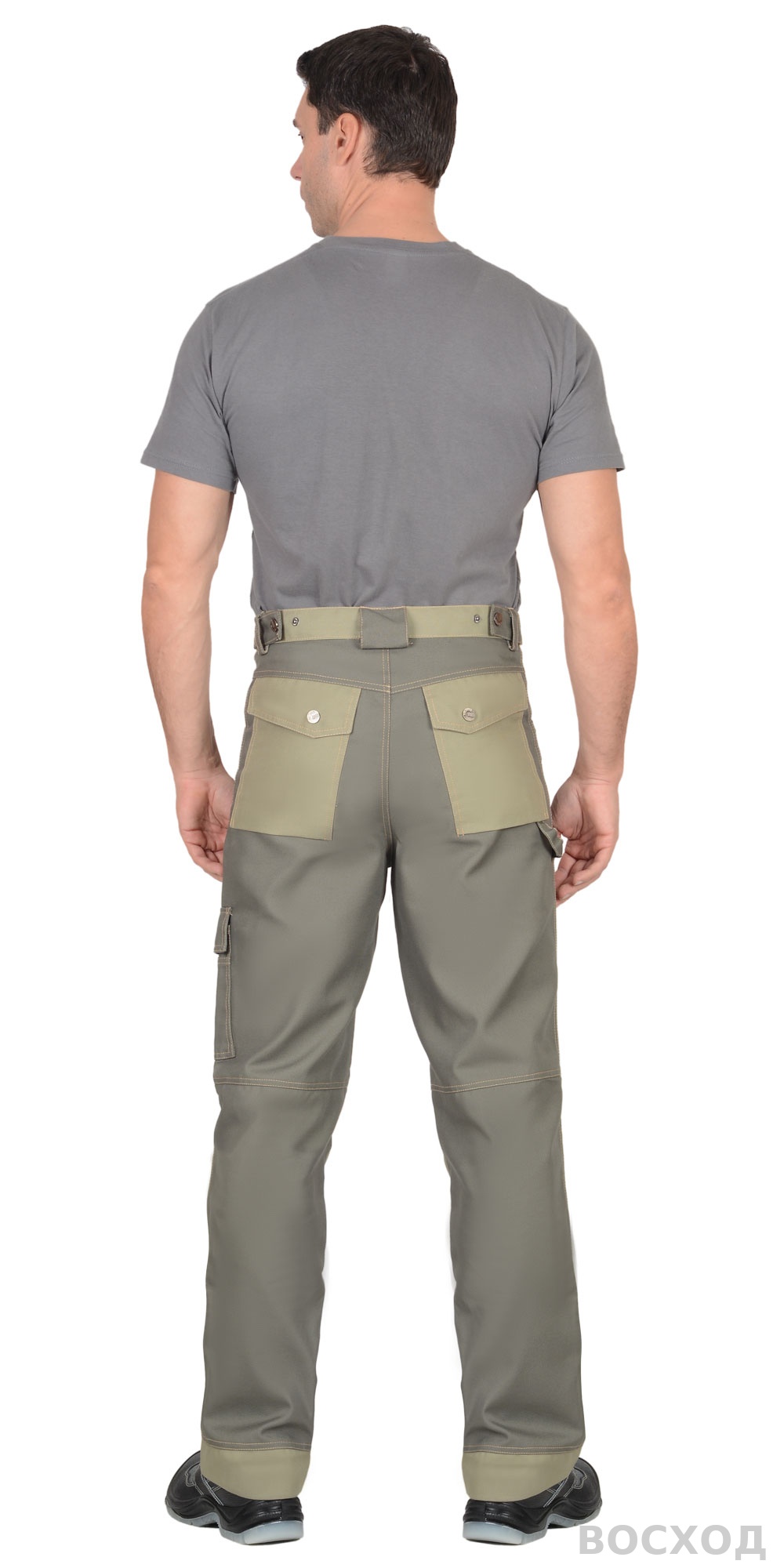 Брюки СИРИУС-ВЕСТ-ВОРК т. со св.оливковым пл. 275 г/кв.м