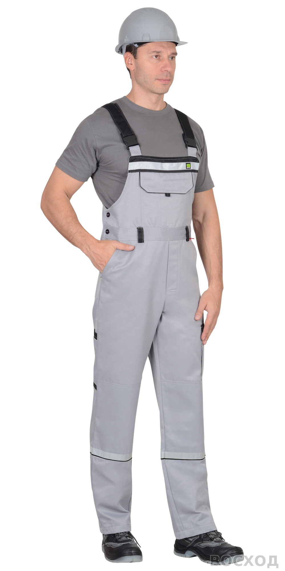 Костюм СИРИУС-ПРАКТИК куртка, п/к св. с черным