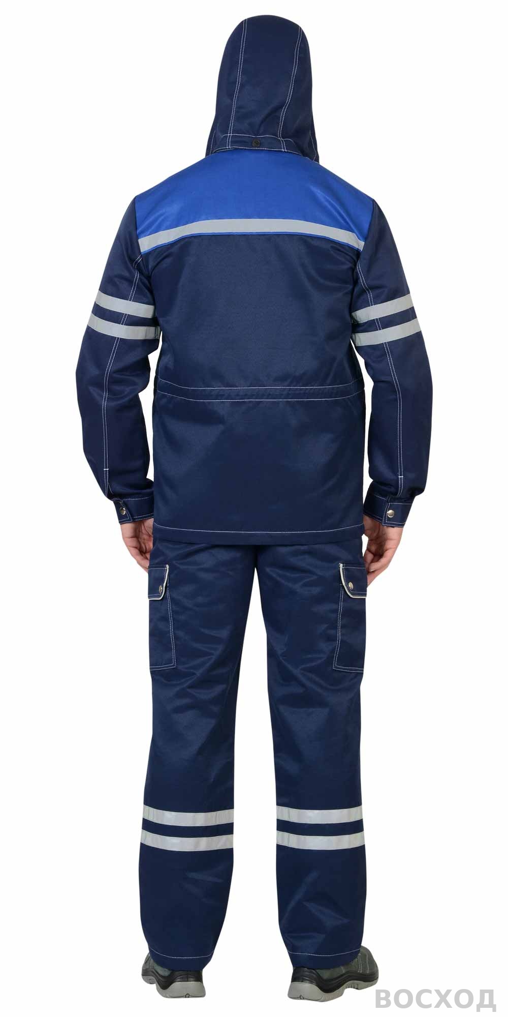 Костюм СИРИУС-ЛИДЕР куртка, п/к т. с васильком и молочным, СОП