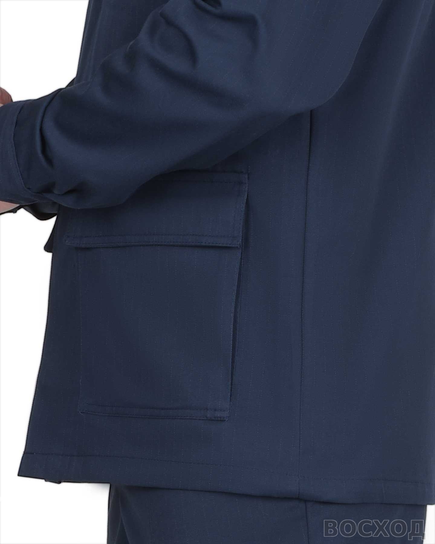 Костюм СИРИУС-СУРГУТ-РОСС куртка, п/к, антистат. МВО, с васильковым и СОП