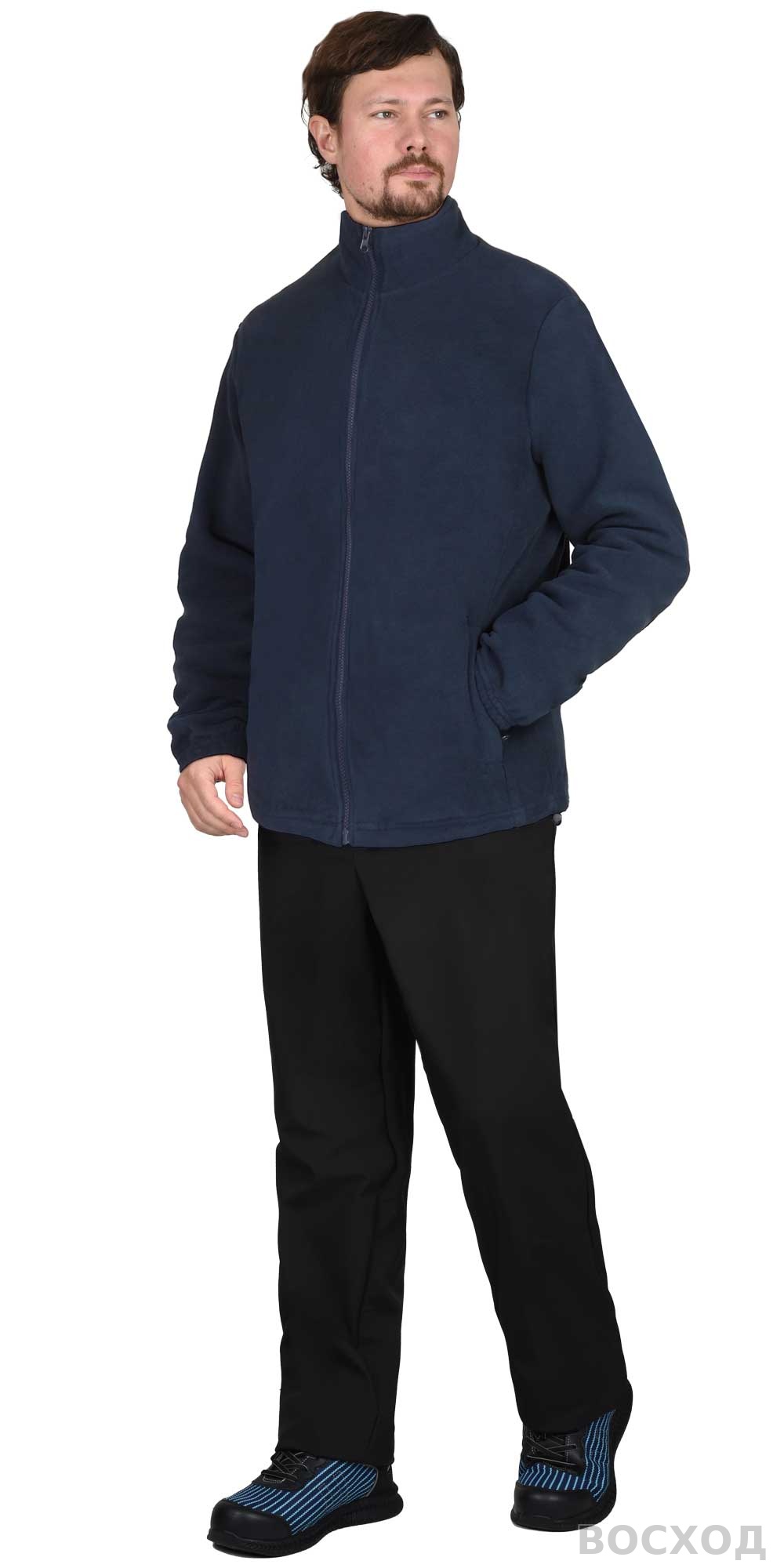 Куртка флисовая темно-синяя
