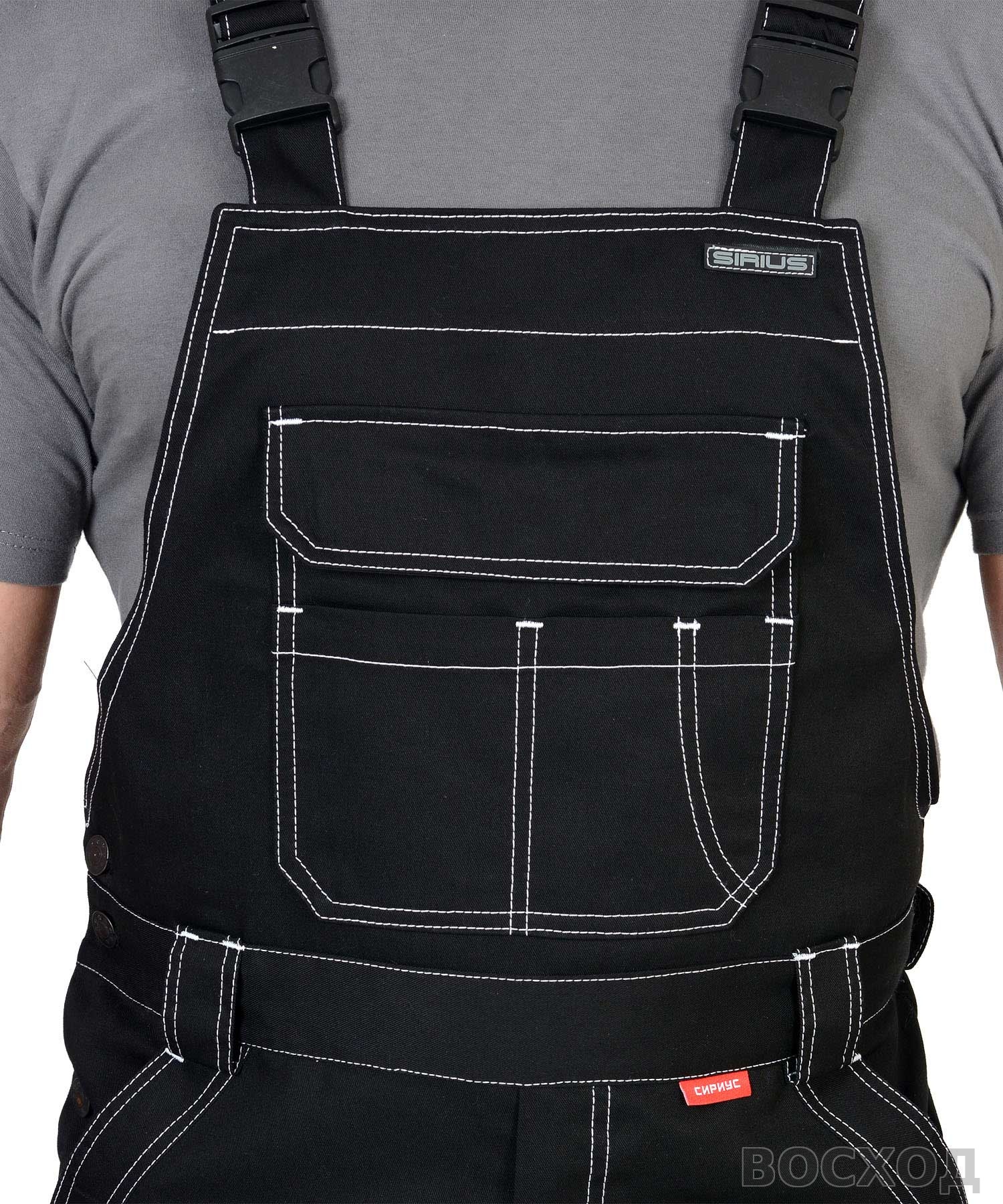 Полукомбинезон СИРИУС-ПРЕСТИЖ черный