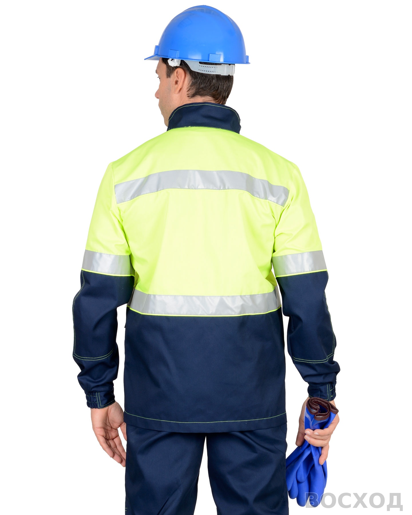 Костюм СИРИУС-ТЕРМИНАЛ куртка, п/к, темно- с лимонным и СОП