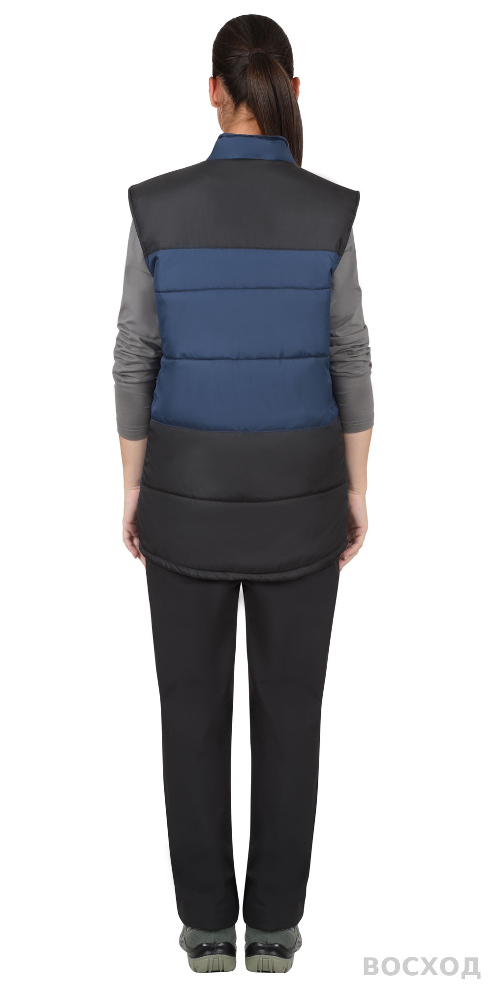 Жилет СИРИУС-ЕВРОНИКА утепленный с чёрным