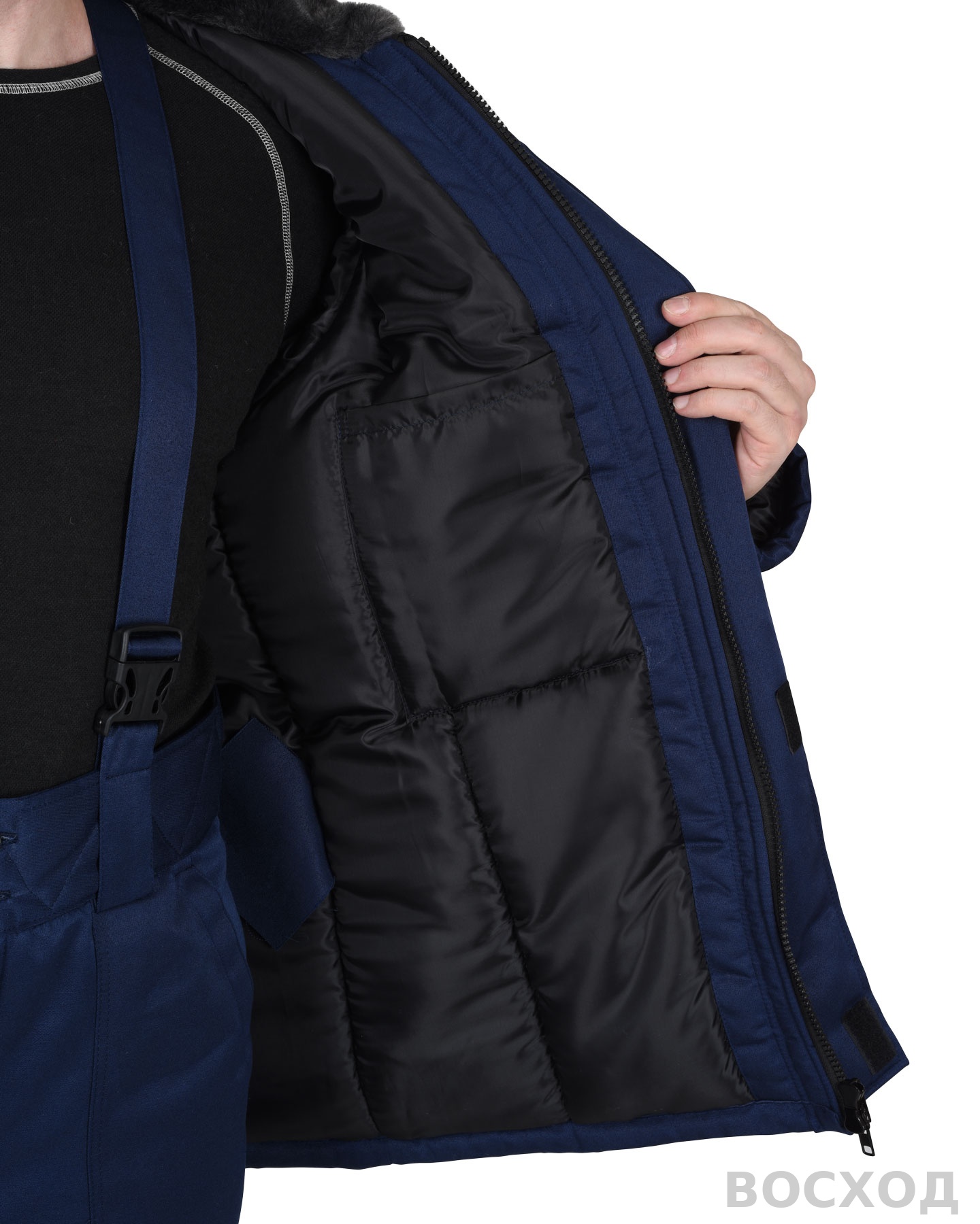 Костюм СИРИУС-РОСТ-АРКТИКА куртка, брюки, с васильковым и СОП