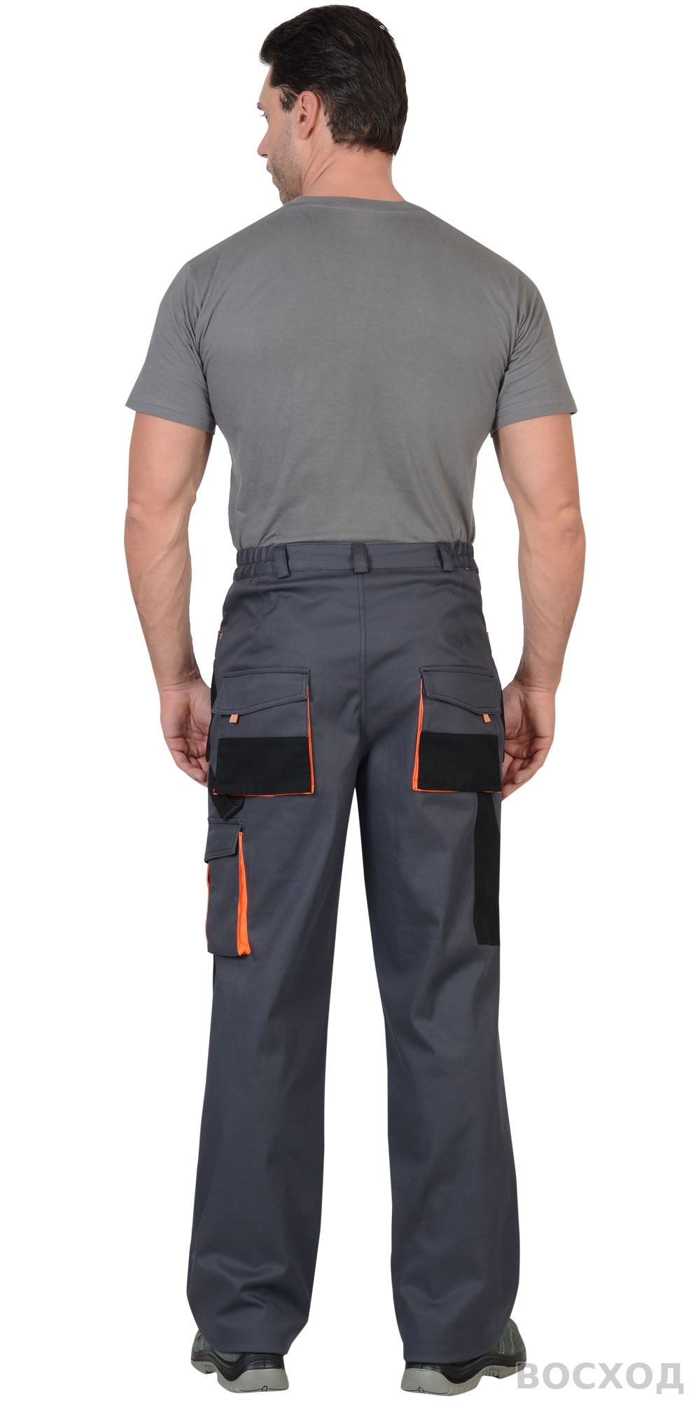 Костюм СИРИУС-МАНХЕТТЕН кор. кур., бр., т. с оранж. и черым тк. стрейч пл. 250 г/кв.м