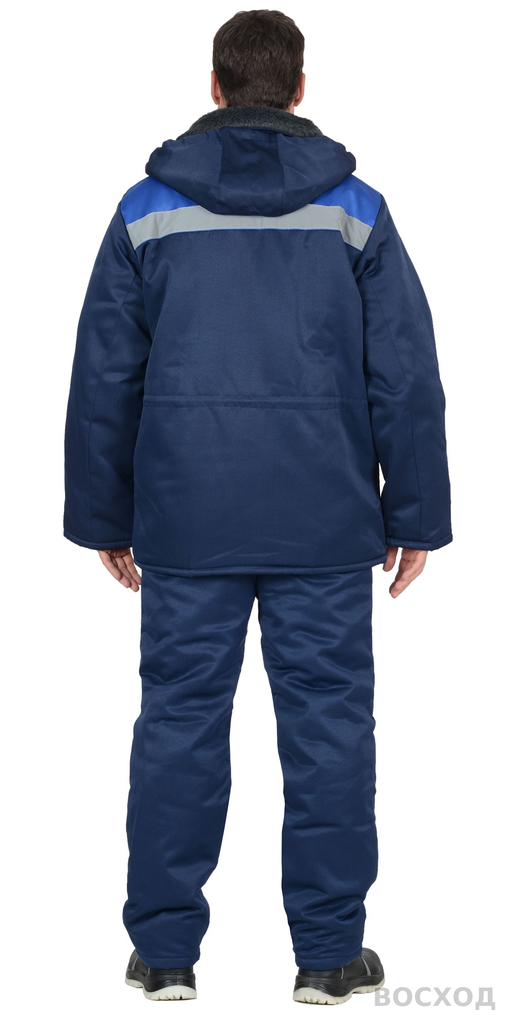 Костюм СИРИУС-БРИГАДИР куртка, брюки, с васильковым и СОП