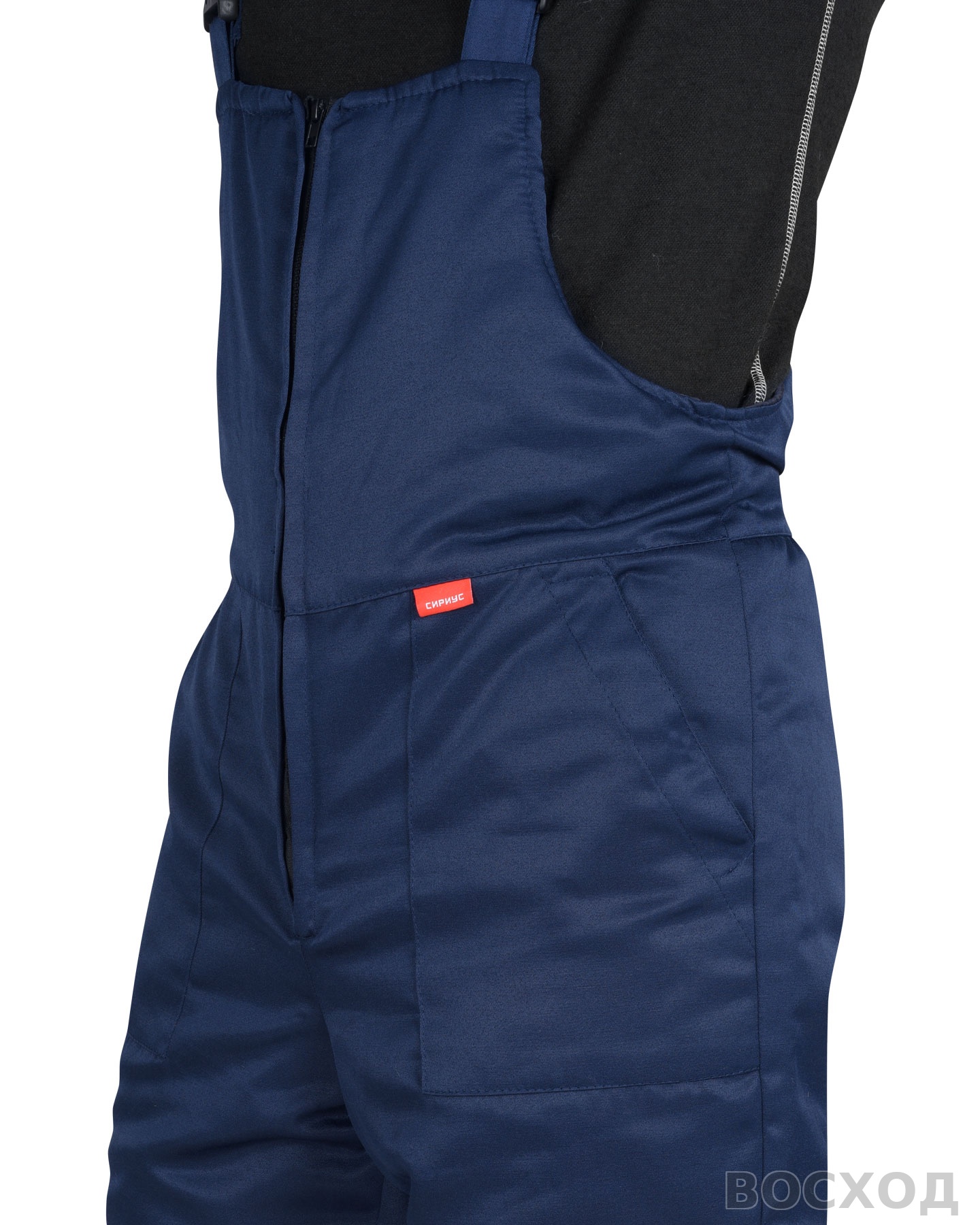 Костюм СИРИУС-БРИГАДИР куртка, полукомбинезон, с васильковым и СОП