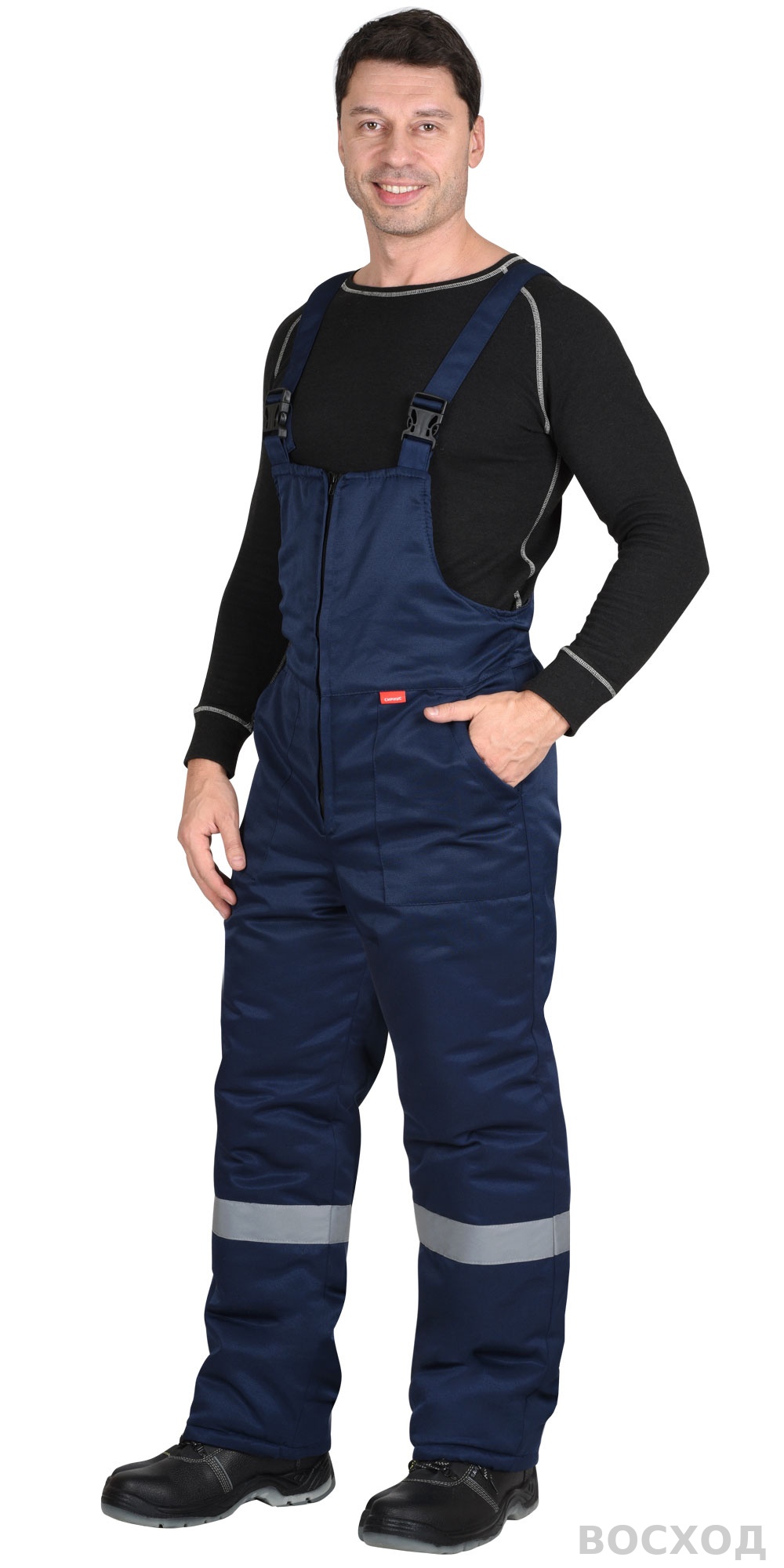 Полукомбинезон зимний универсальный тёмно- с СОП