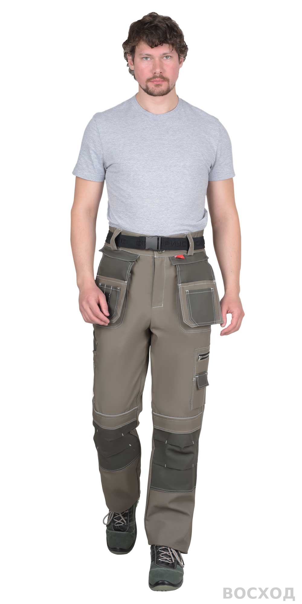 Костюм СИРИУС-ТОКИО куртка, брюки т. песочный с хаки 100%х/б пл. 265 г/кв.м