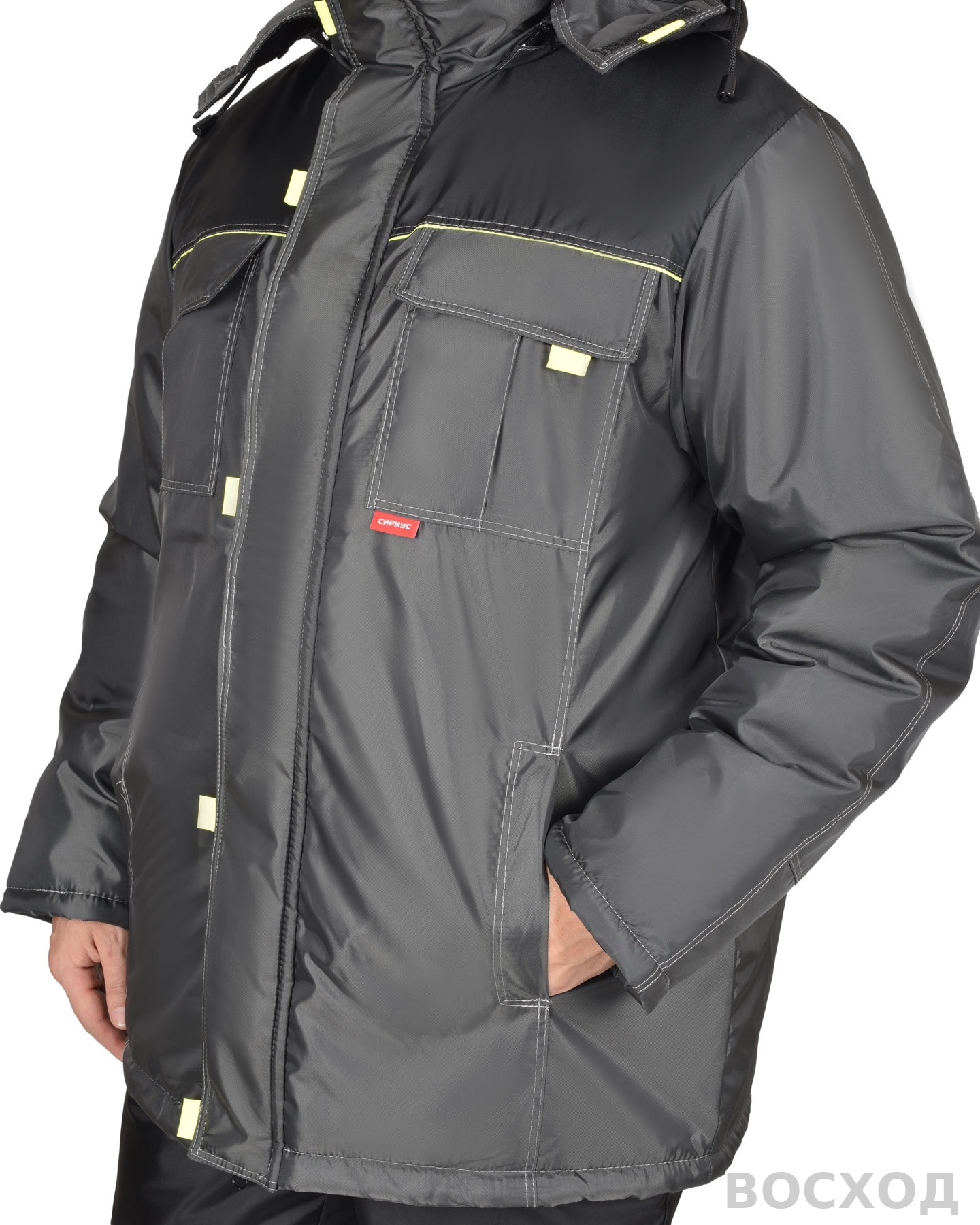 Костюм СИРИУС-ФАВОРИТ куртка, брюки, т. с серым