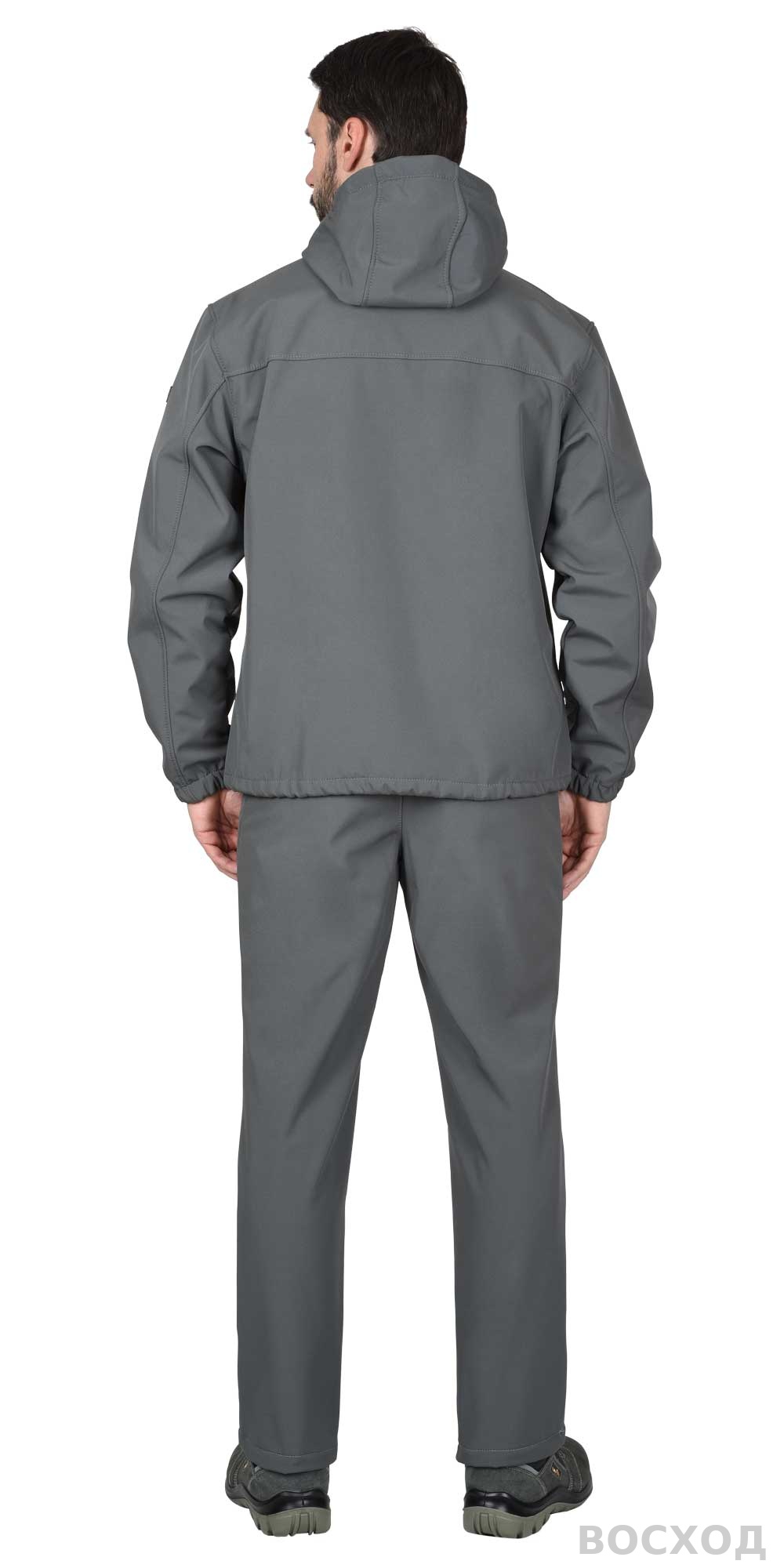 Куртка СИРИУС-АЗОВ с капюшоном софтшелл пл 350 г/кв.м