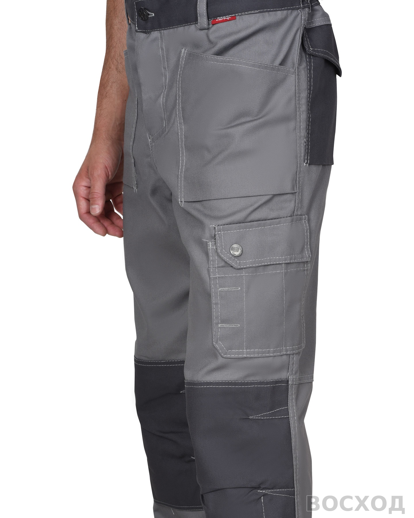 Брюки СИРИУС-ВЕСТ-ВОРК ср. с т.серым пл. 275 г/кв.м