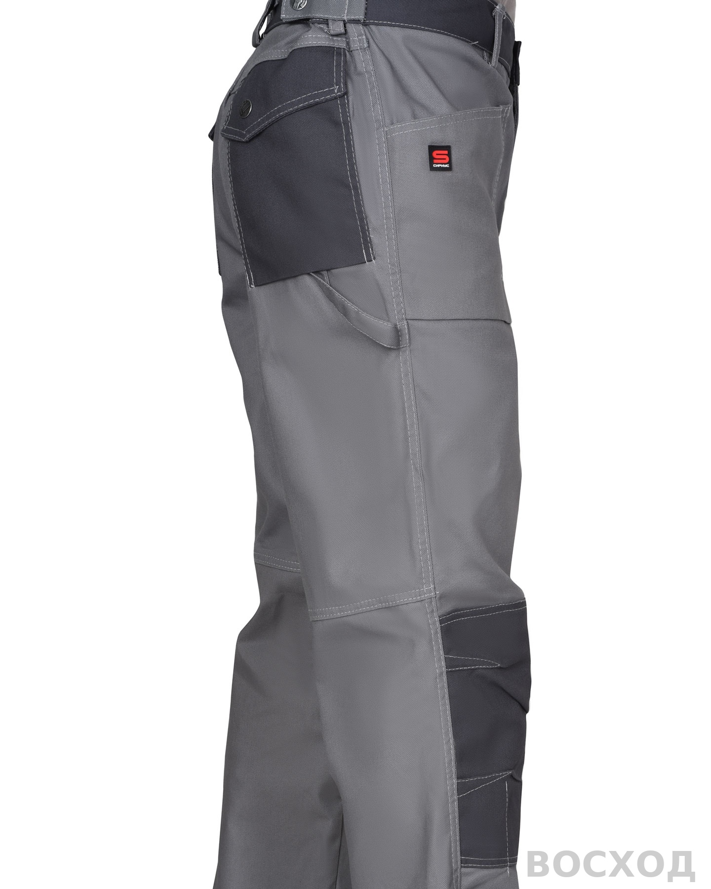 Брюки СИРИУС-ВЕСТ-ВОРК ср. с т.серым пл. 275 г/кв.м