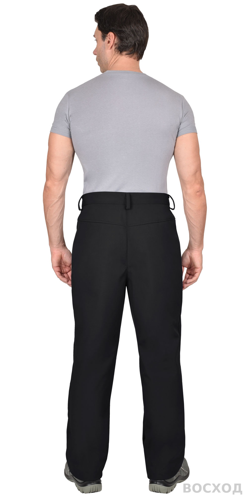 Костюм СИРИУС-АЗОВ с капюшоном черный софтшелл пл 350 г/кв.м