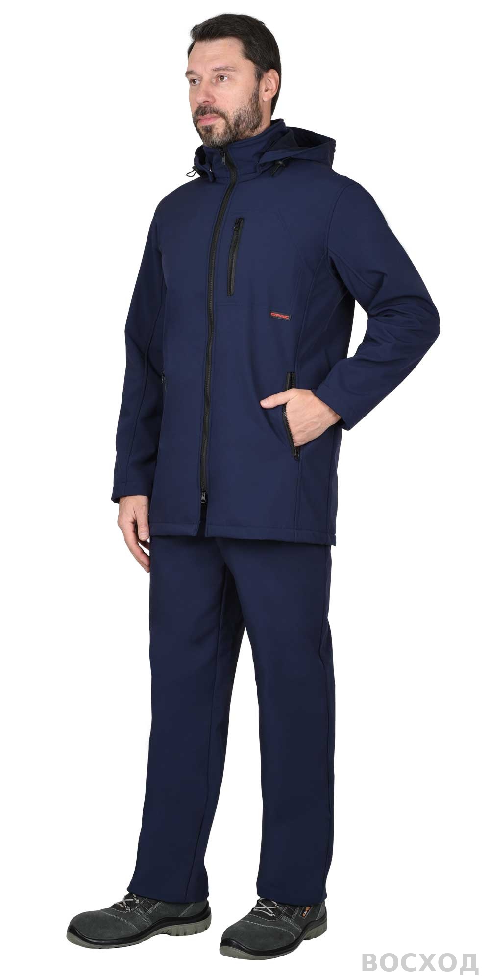 Костюм СИРИУС-АЗОВ с капюшоном софтшелл пл 350 г/кв.м