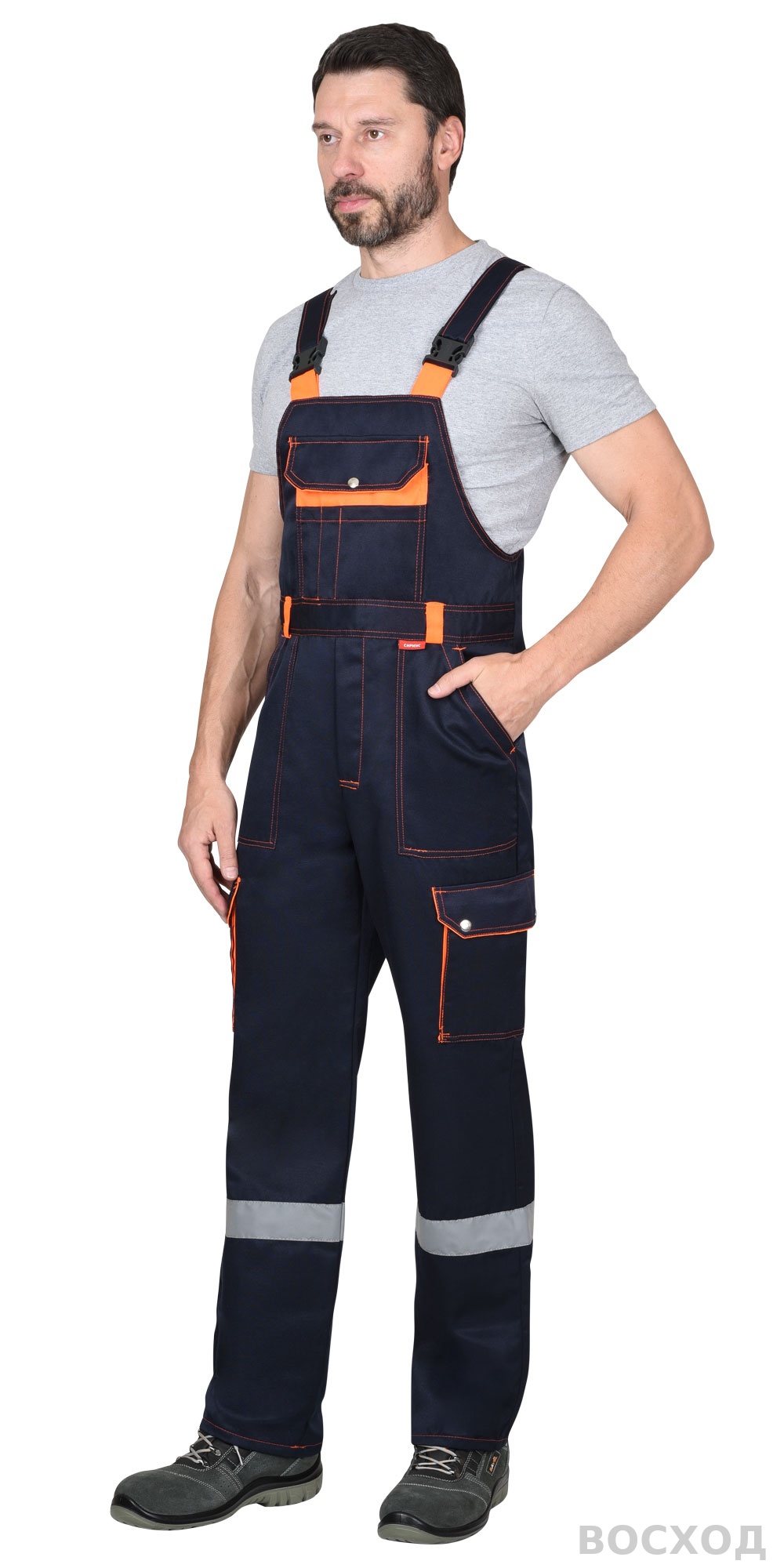 Костюм СИРИУС-ТИТАН куртка, п/к с оранжевым и СОП