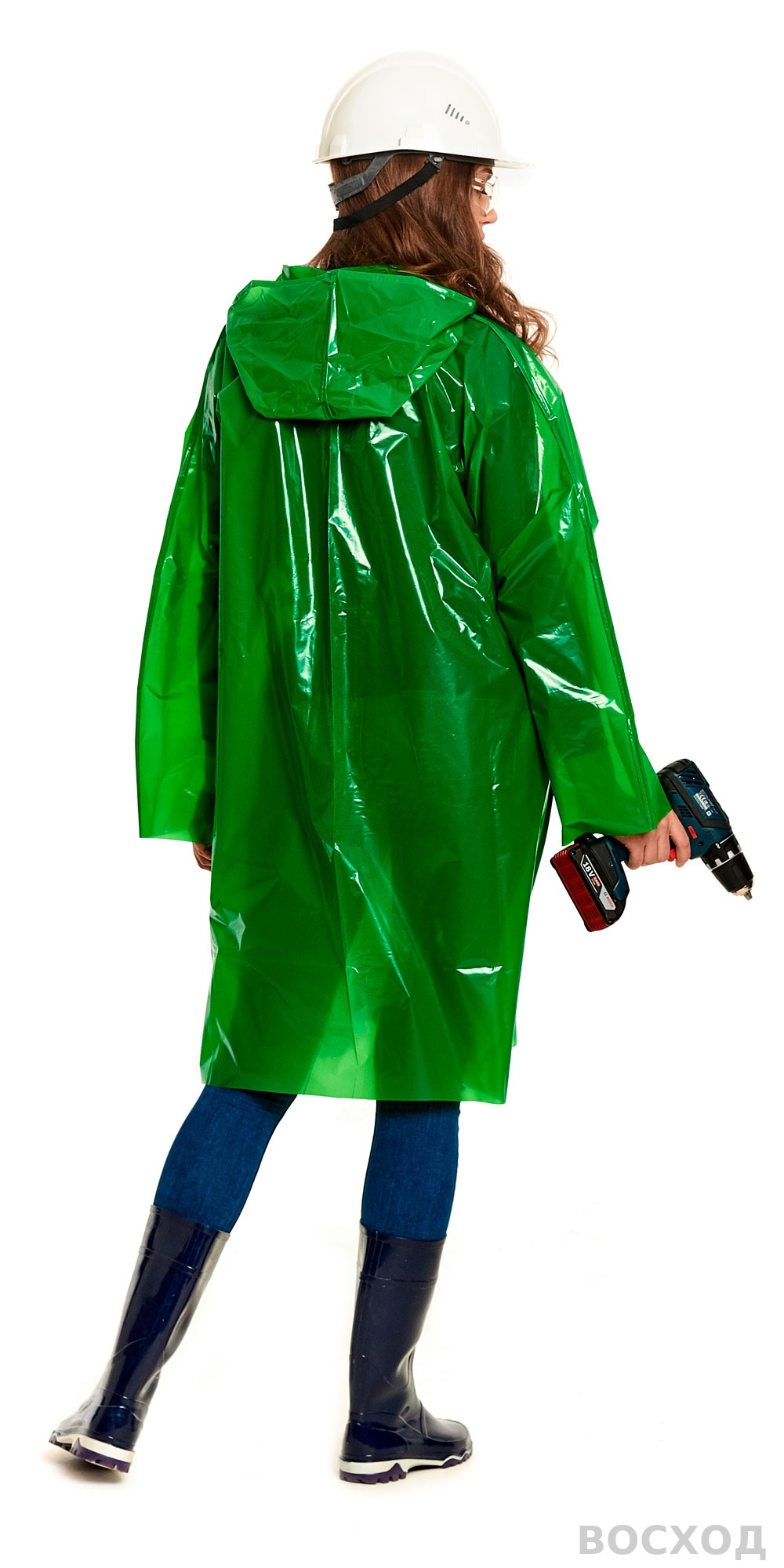 Плащ-дождевик СИРИУС-ПРОФИ на липучке ПВД 45 мкр. пропаянные швы