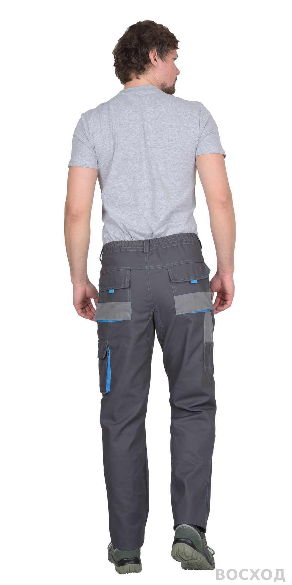 Брюки СИРИУС-ДВИН т.серые со средне серым и голубой отделкой пл. 275 г/кв.м