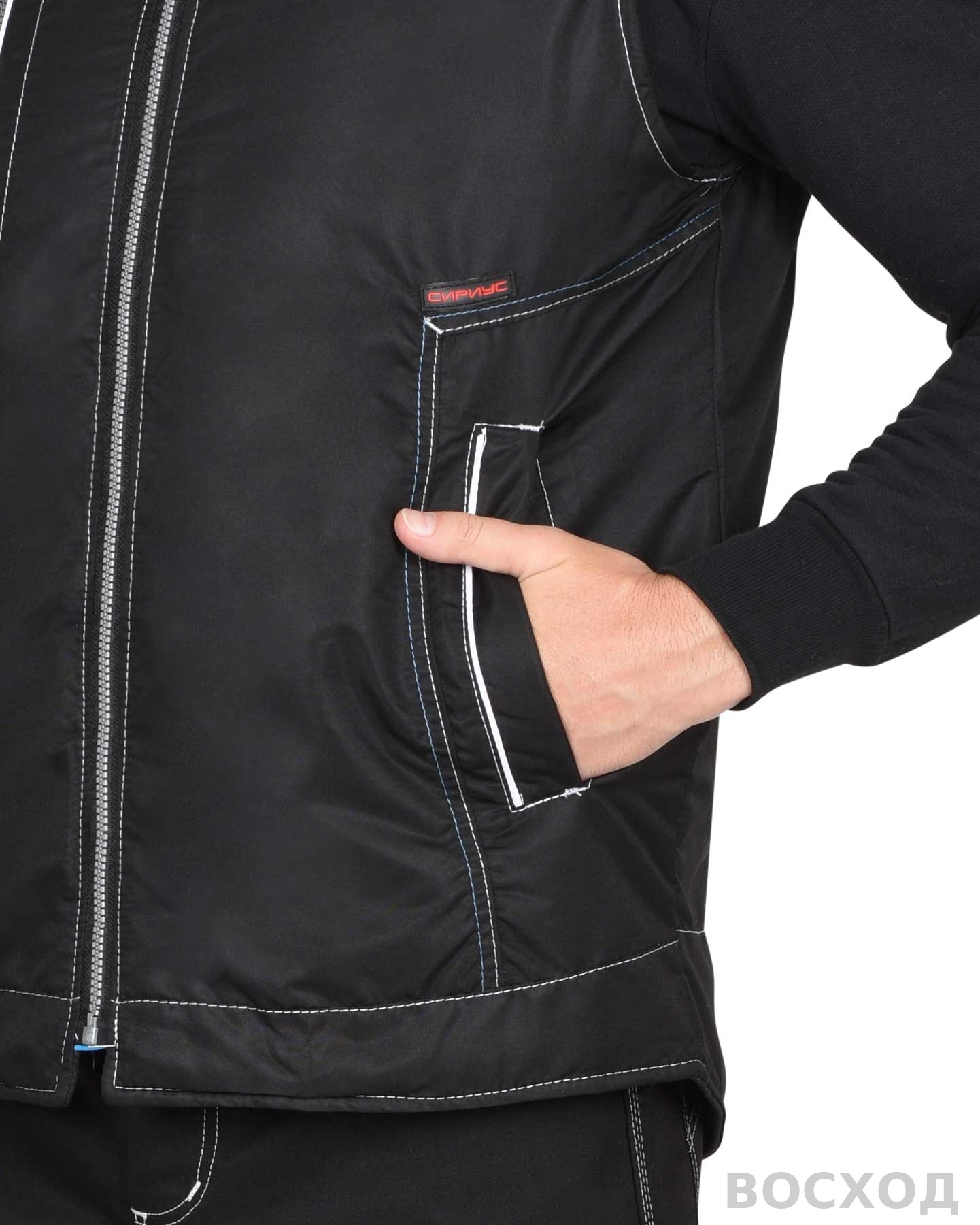 Жилет СИРИУС-АЛЕКС утепленный с капюшоном