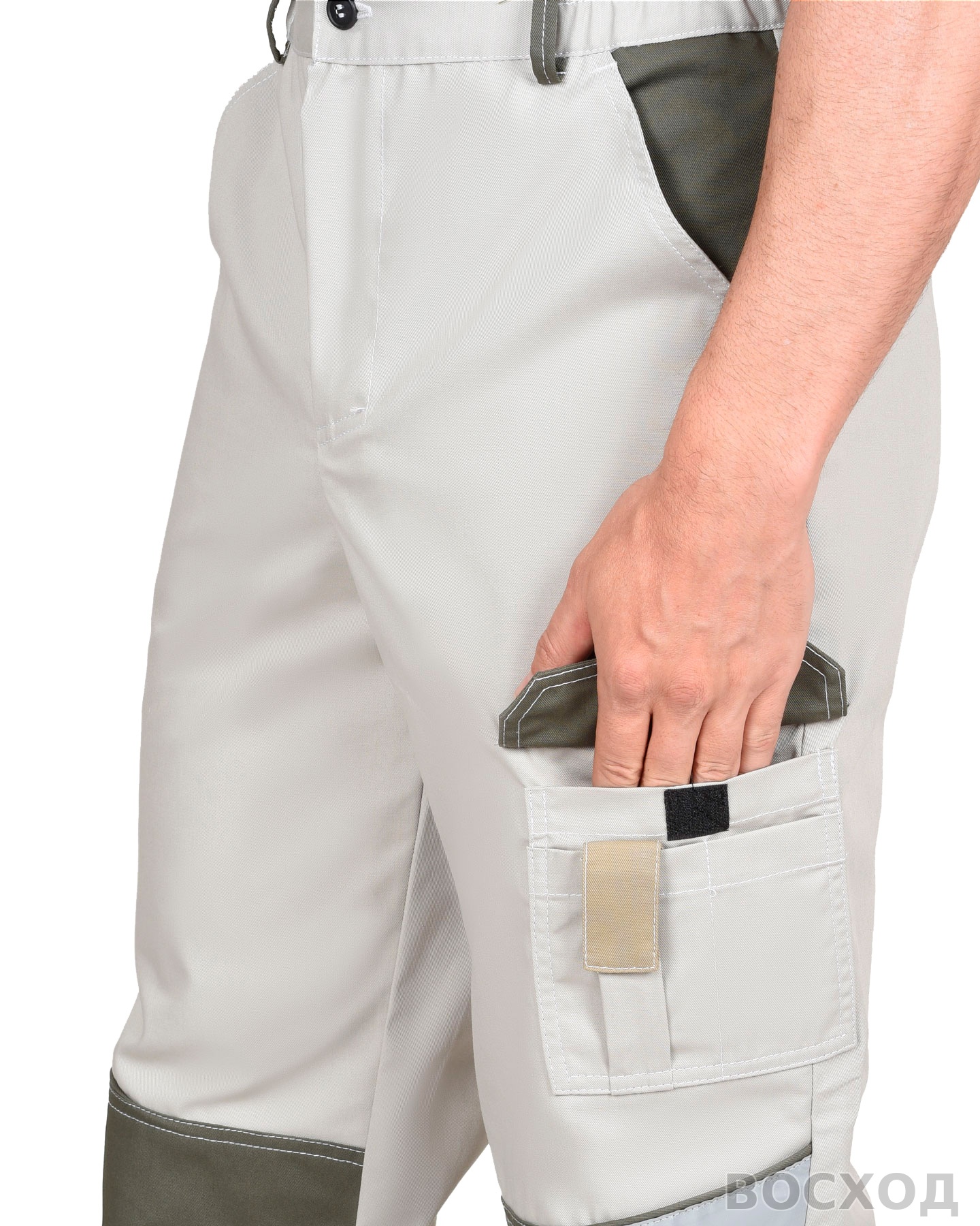 Брюки СИРИУС-КАСПИЙ с оливой и песочным и СОП