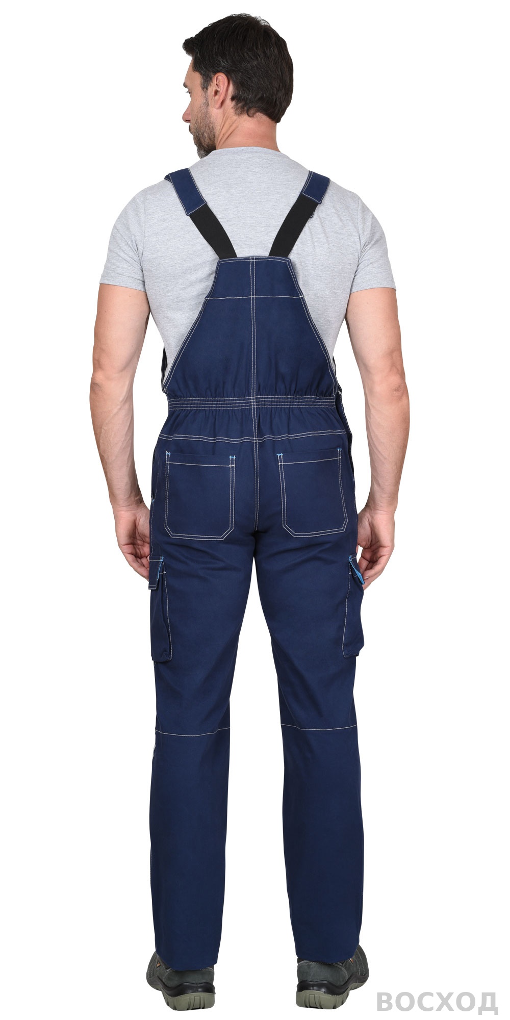 Полукомбинезон СИРИУС-ДЖЕТ с голубым тк. мех. стрейч с ВО