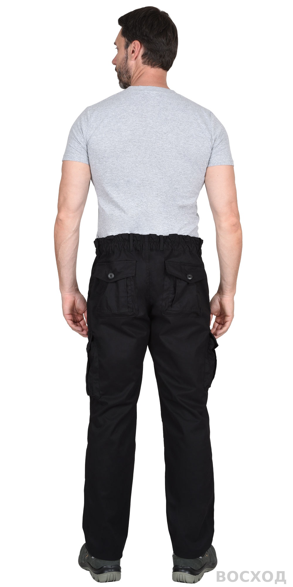 Брюки СИРИУС-ТАКТИК черный тк. механический стрейч с ВО