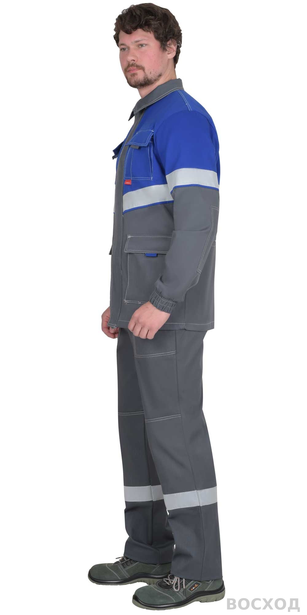 Костюм СИРИУС-САМОТЛОР-РОСС куртка, п/к с вас. 80% х/б 20% п/э антист. нить 250 г/кв.