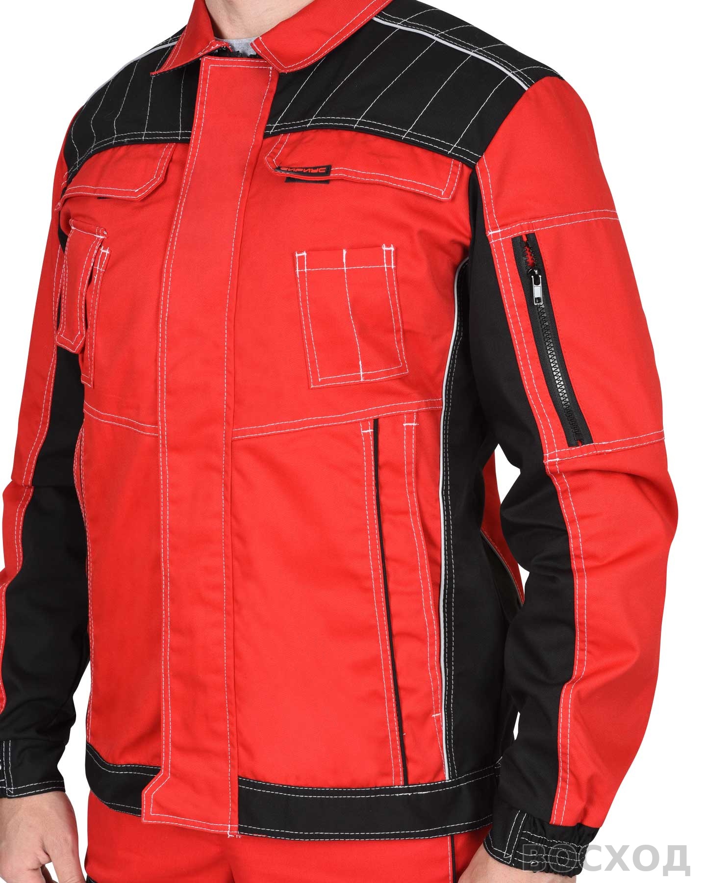 Костюм СИРИУС-ПРЕСТИЖ куртка, полукомбинезон с черным