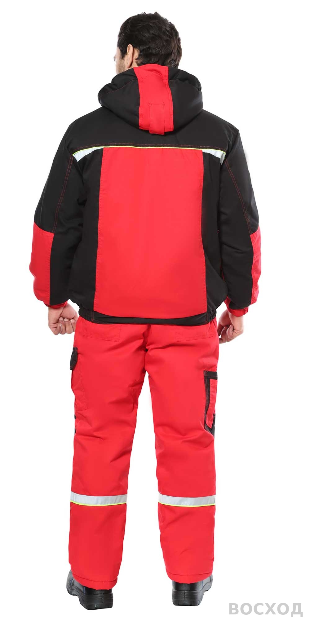 Костюм СИРИУС-СТАН куртка, п/к, с черным и лимонной отделкой