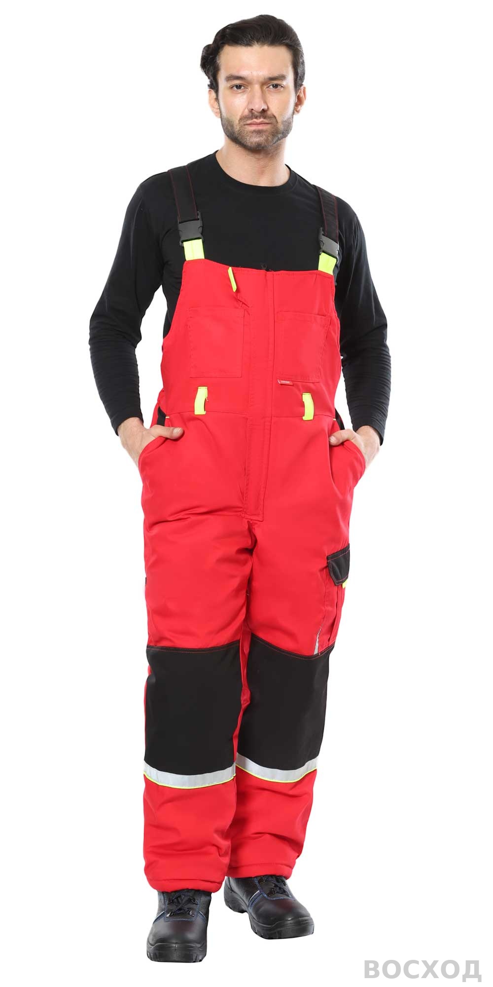 Костюм СИРИУС-СТАН куртка, п/к, с черным и лимонной отделкой