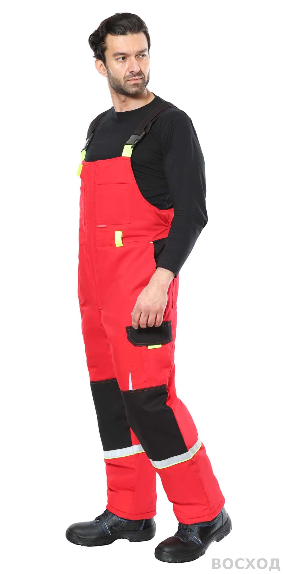 Костюм СИРИУС-СТАН куртка, п/к, с черным и лимонной отделкой