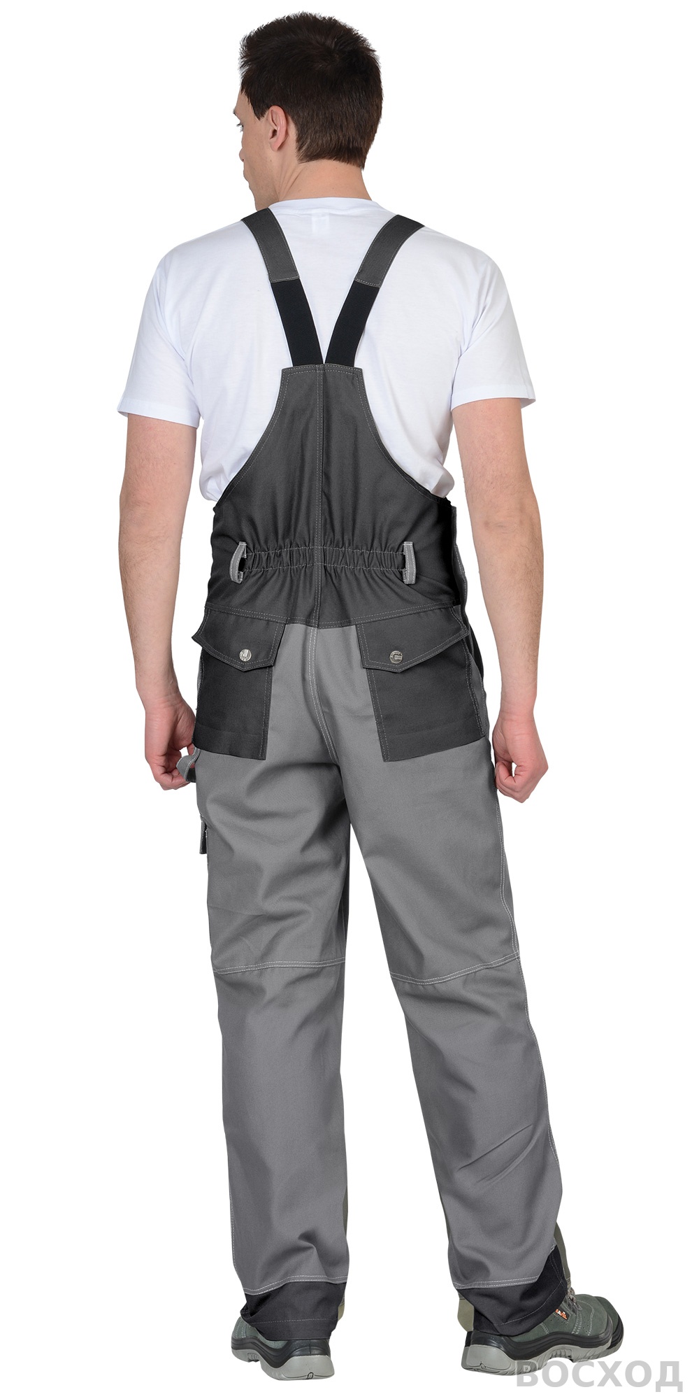 Костюм СИРИУС-ВЕСТ-ВОРК куртка кор., п/к, ср.серый с т.серым