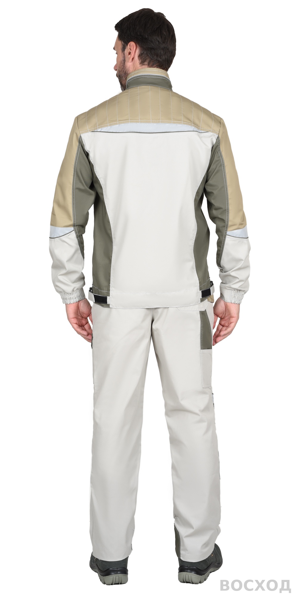 Костюм СИРИУС-КАСПИЙ куртка, брюки, с оливой, песочным и СОП