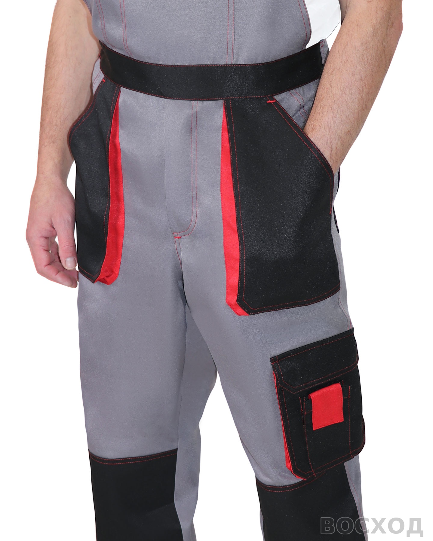 Полукомбинезон СИРИУС-CROWN с черным и красным