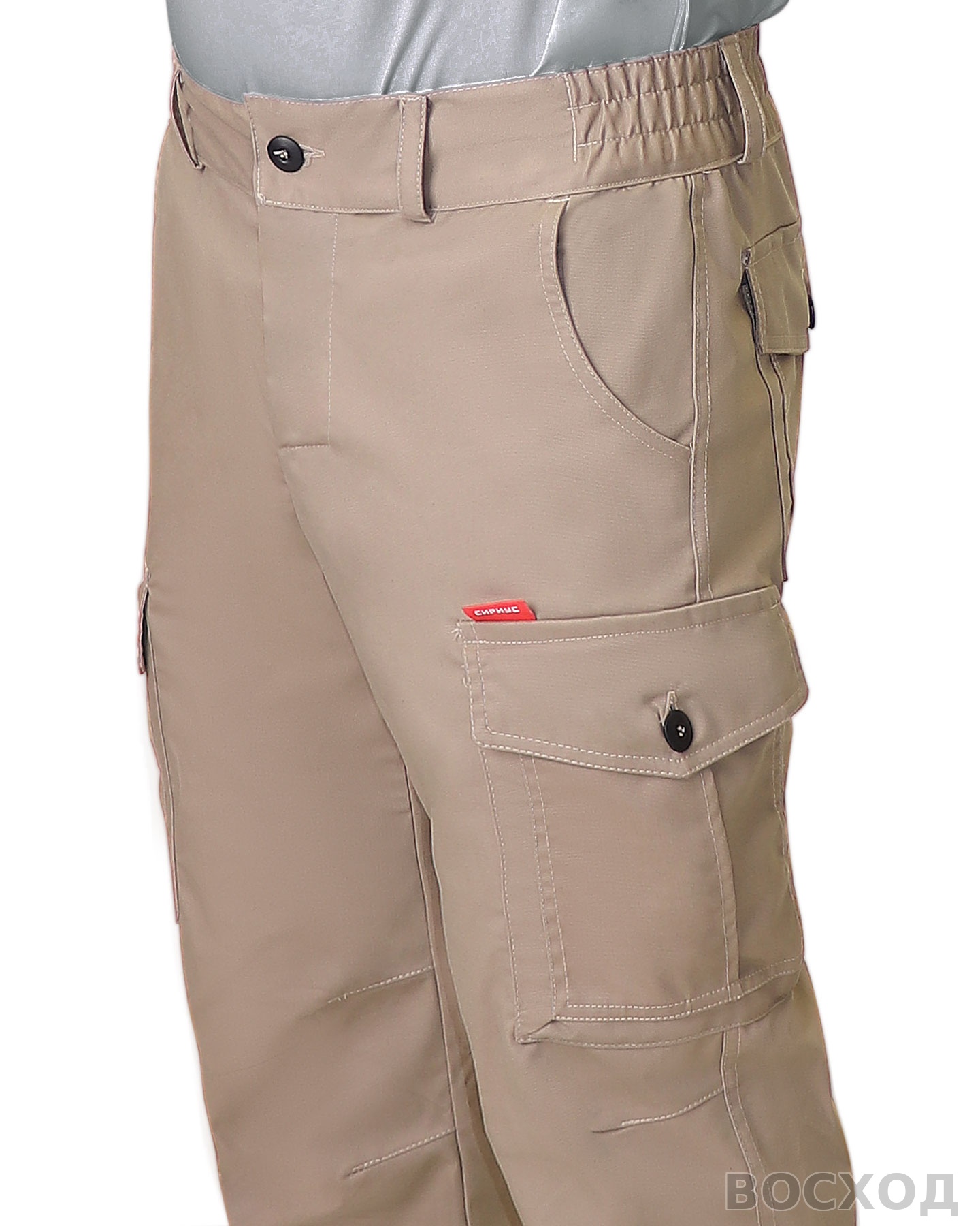 Брюки СИРИУС-ТАКТИК песочные тк.механический стрейч с ВО
