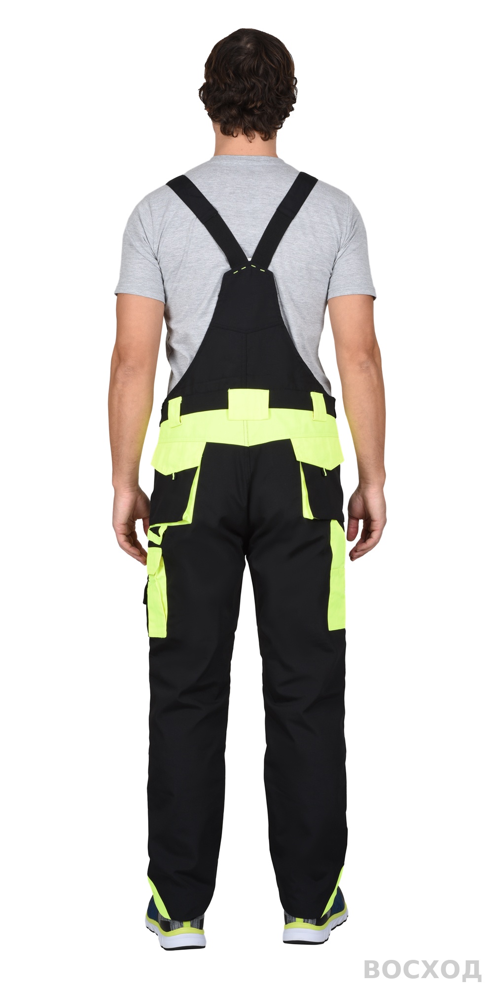 Полукомбинезон СИРИУС-ОНИКС черный с лимонным