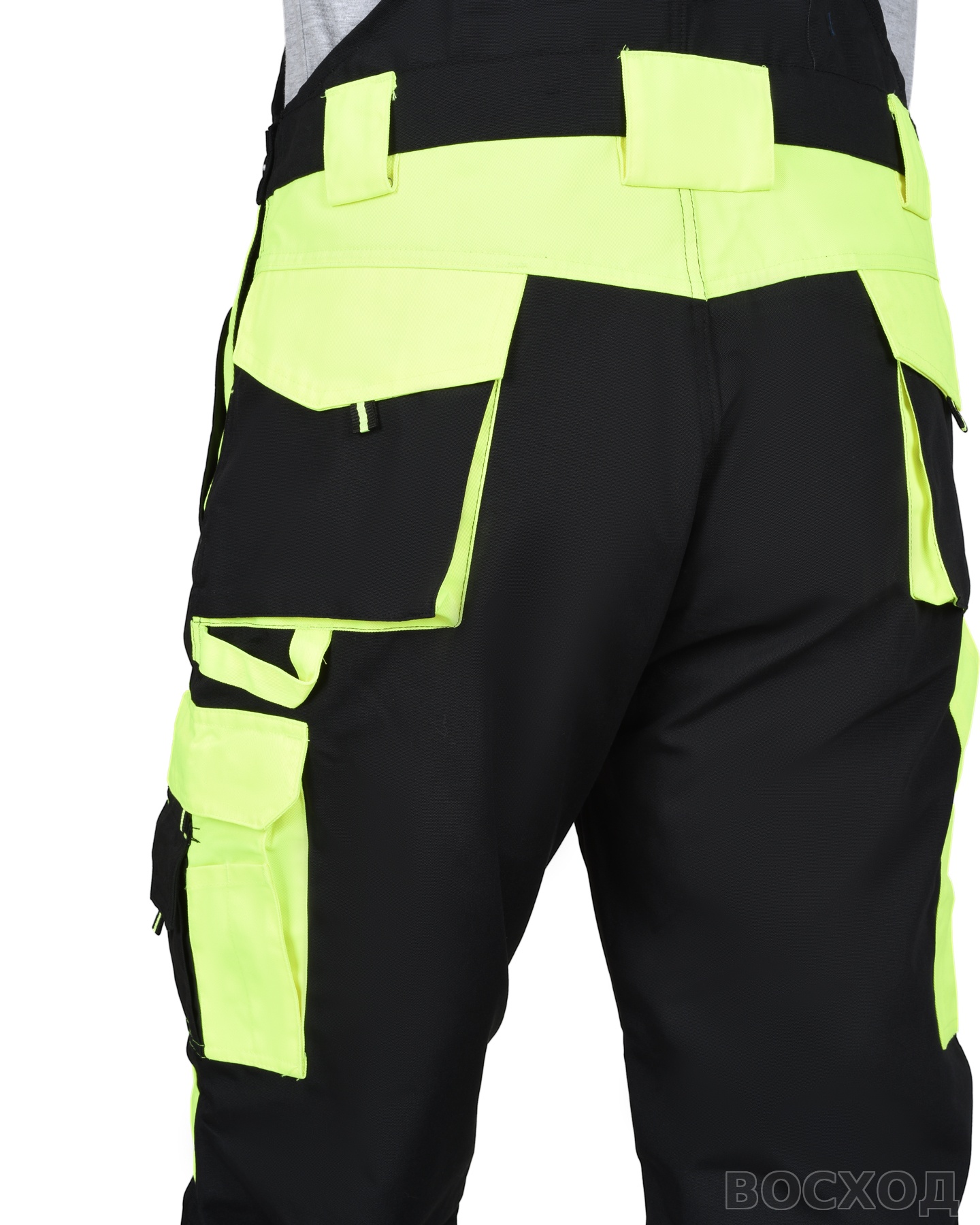 Полукомбинезон СИРИУС-ОНИКС черный с лимонным