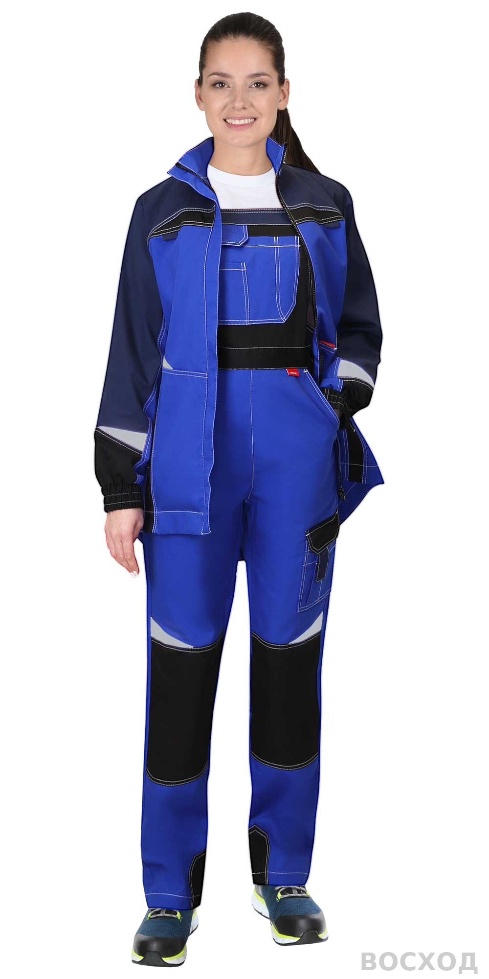 Костюм СИРИУС-ФАВОРИТ-МЕГА женский, куртка, п/к с т.синим