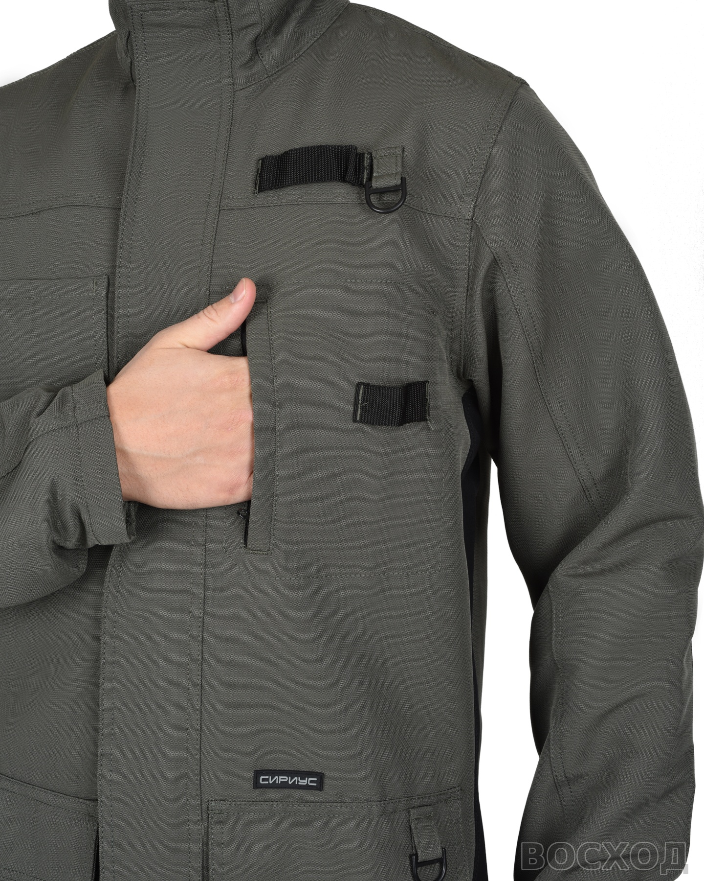 Костюм СИРИУС-ТРИТОН куртка, брюки с черным тк.Кошачий глаз